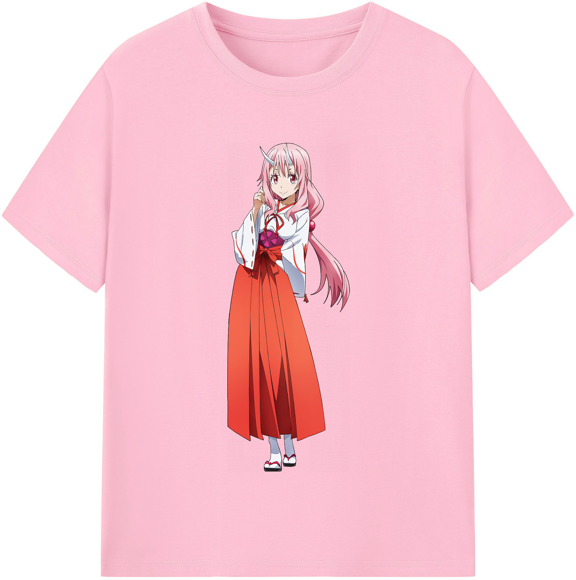（画像用） 転スラ Regarding Reincarnated to Slime 綿100％半袖Tシャツ（フロントプリント）