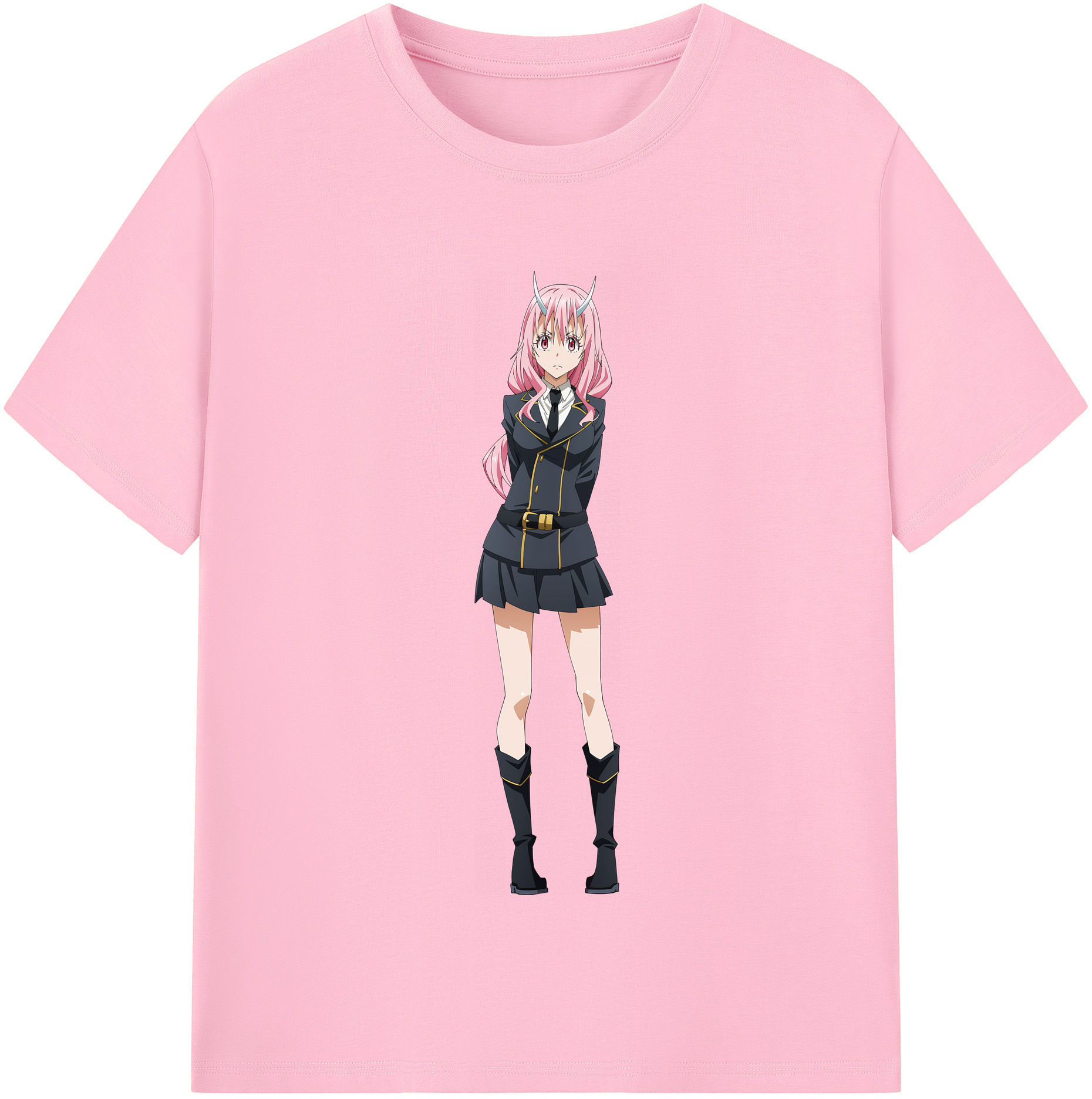 （画像用） 転スラ Regarding Reincarnated to Slime 綿100％半袖Tシャツ（フロントプリント）