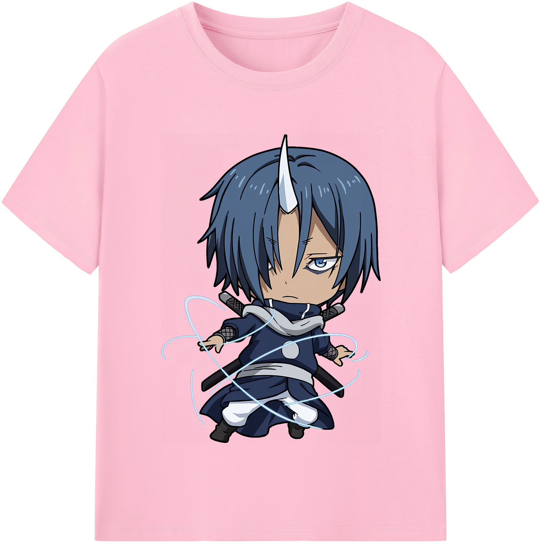 （画像用） 転スラ Regarding Reincarnated to Slime 綿100％半袖Tシャツ（フロントプリント）