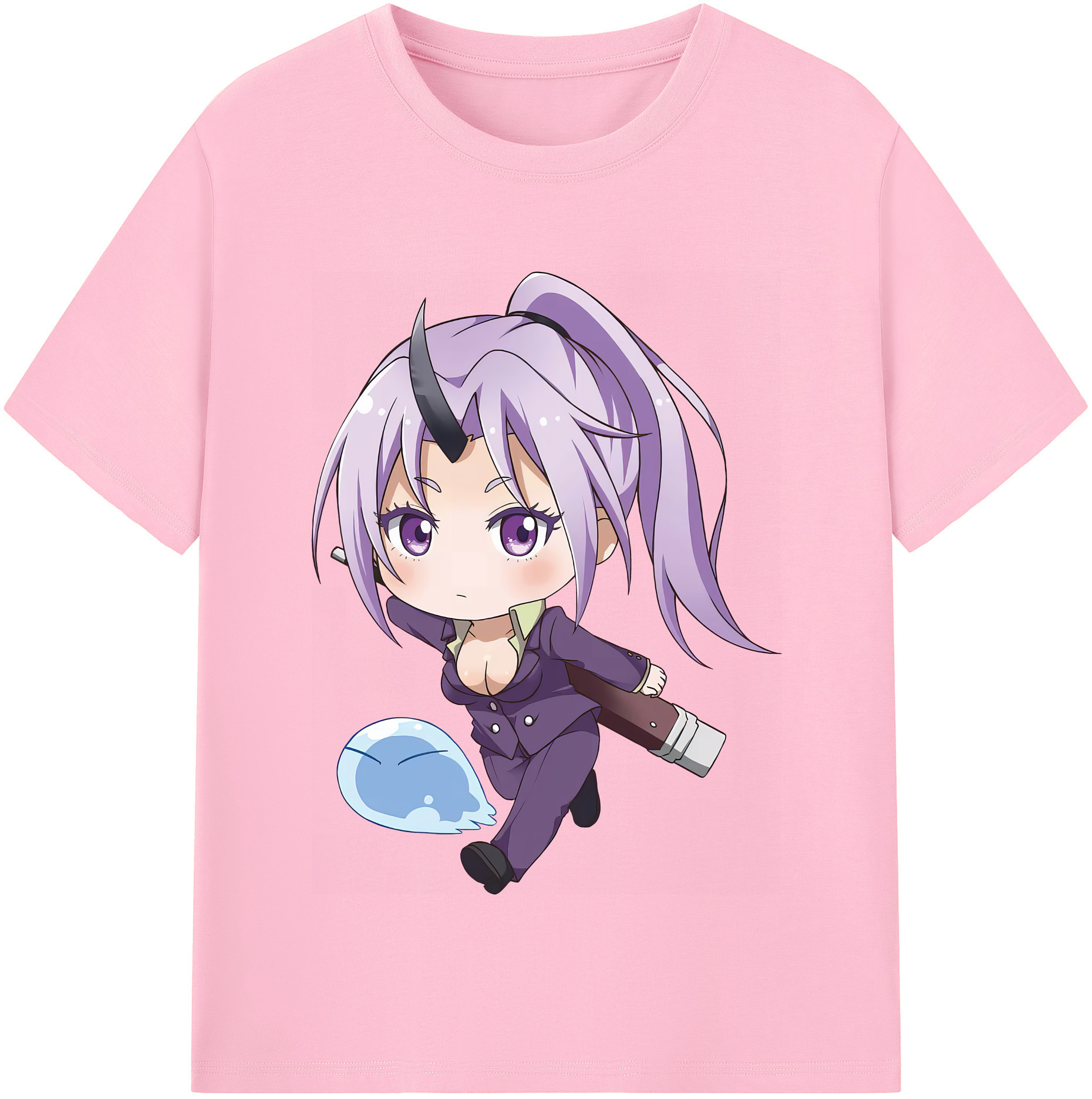 （画像用） 転スラ Regarding Reincarnated to Slime 綿100％半袖Tシャツ（フロントプリント）