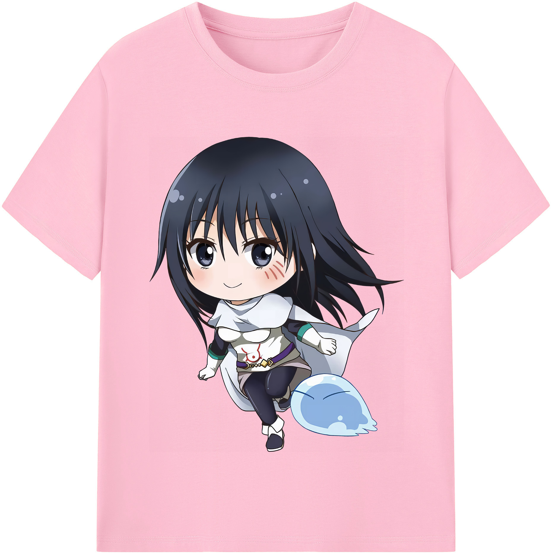 （画像用） 転スラ Regarding Reincarnated to Slime 綿100％半袖Tシャツ（フロントプリント）