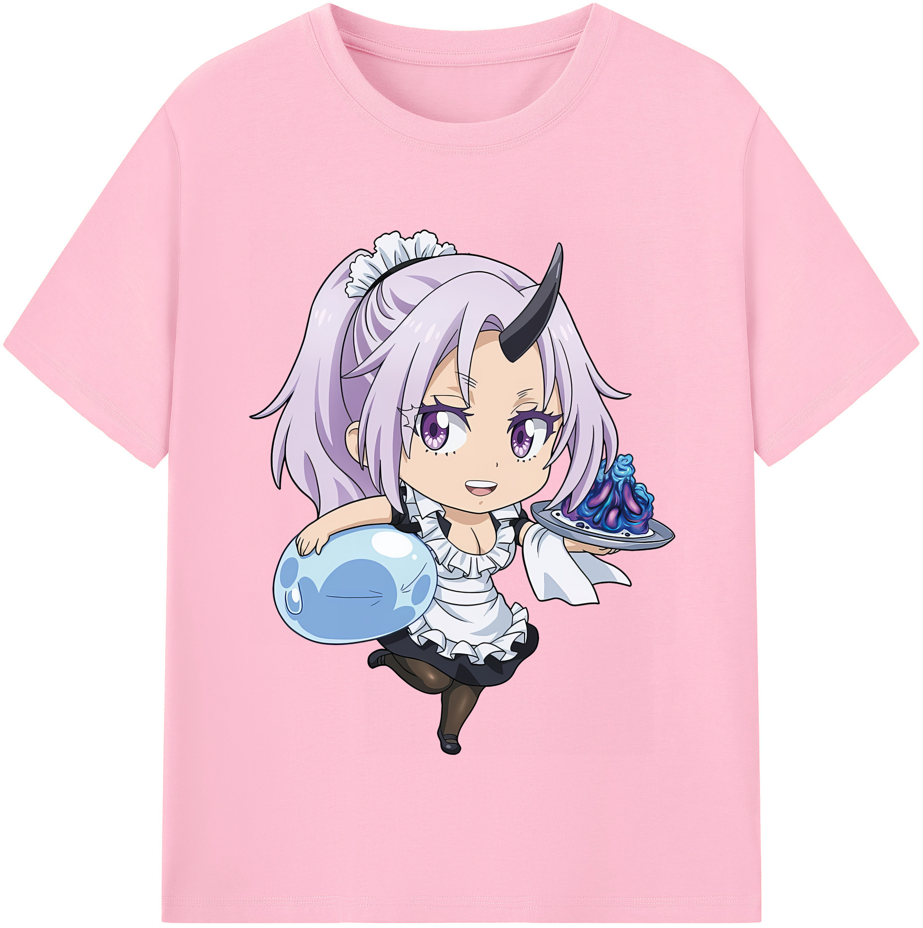 （画像用） 転スラ Regarding Reincarnated to Slime 綿100％半袖Tシャツ（フロントプリント）