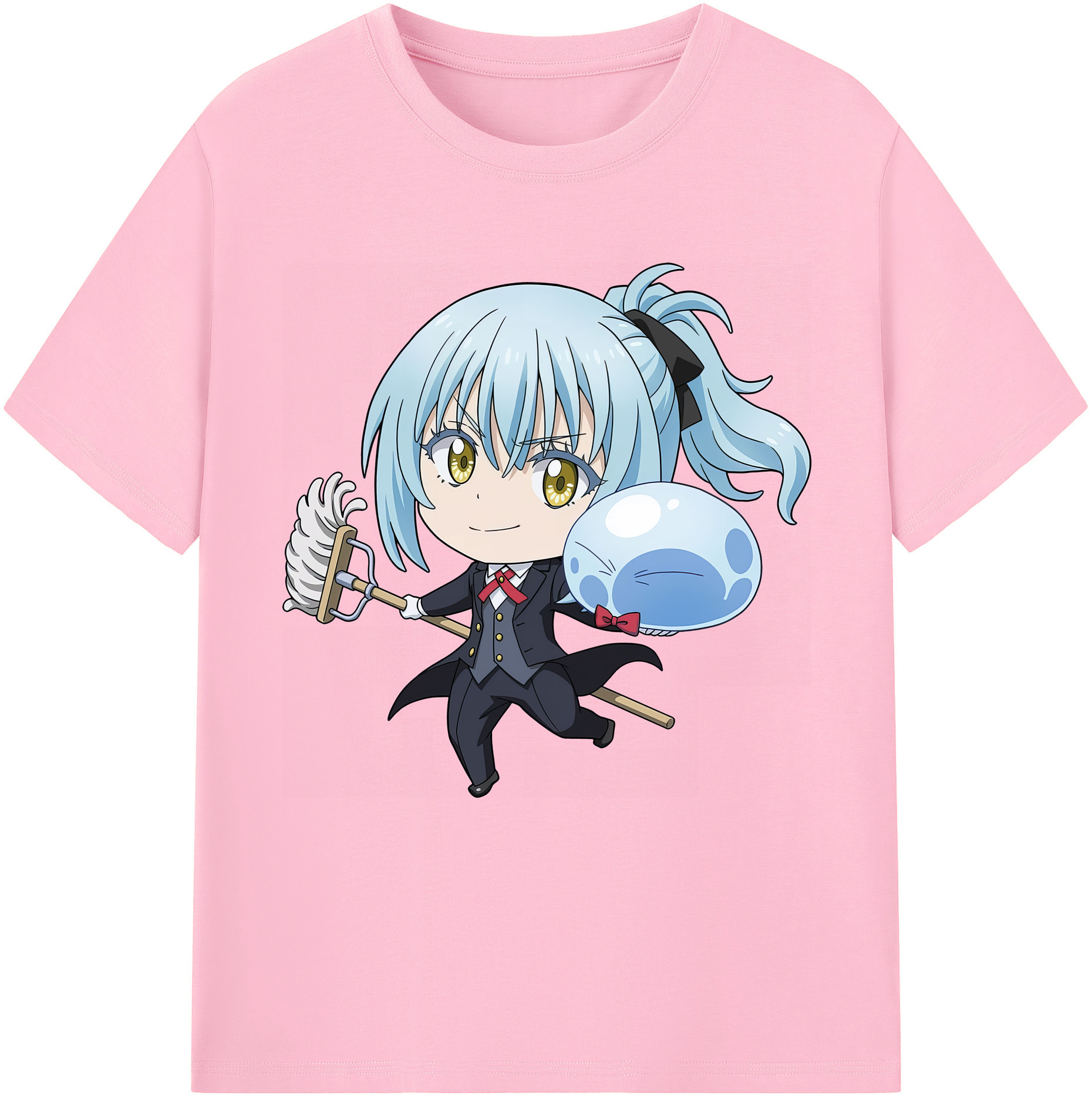 （画像用） 転スラ Regarding Reincarnated to Slime 綿100％半袖Tシャツ（フロントプリント）
