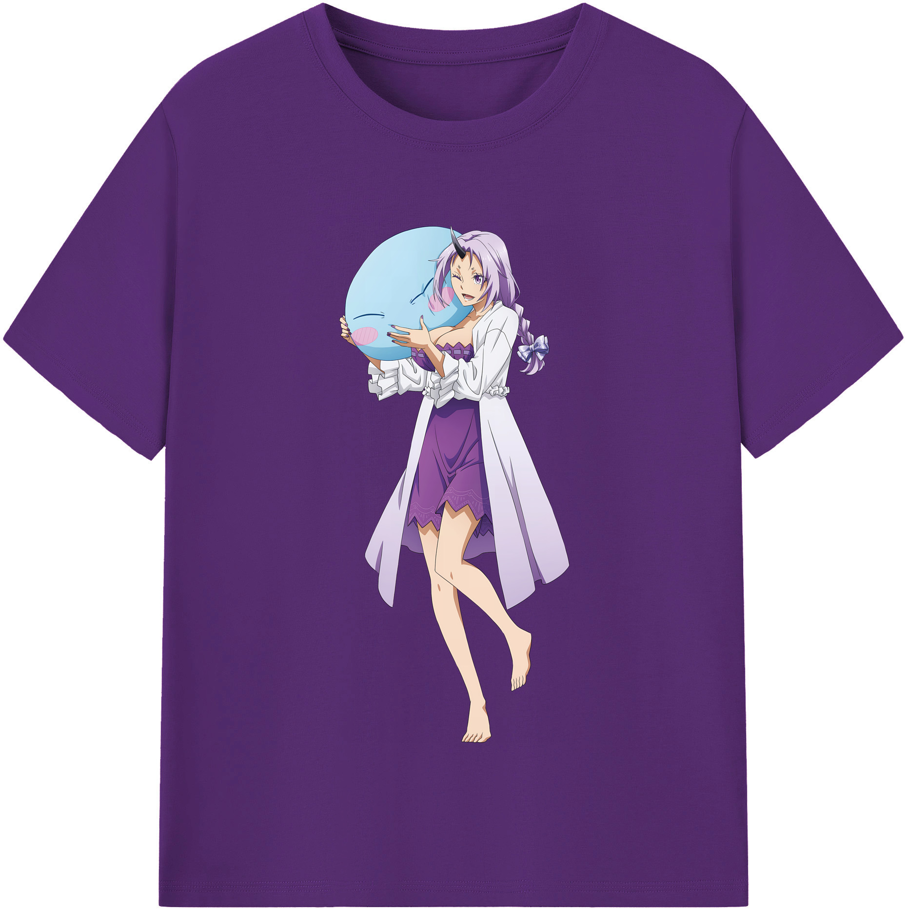 （画像用） 転スラ Regarding Reincarnated to Slime 綿100％半袖Tシャツ（フロントプリント）