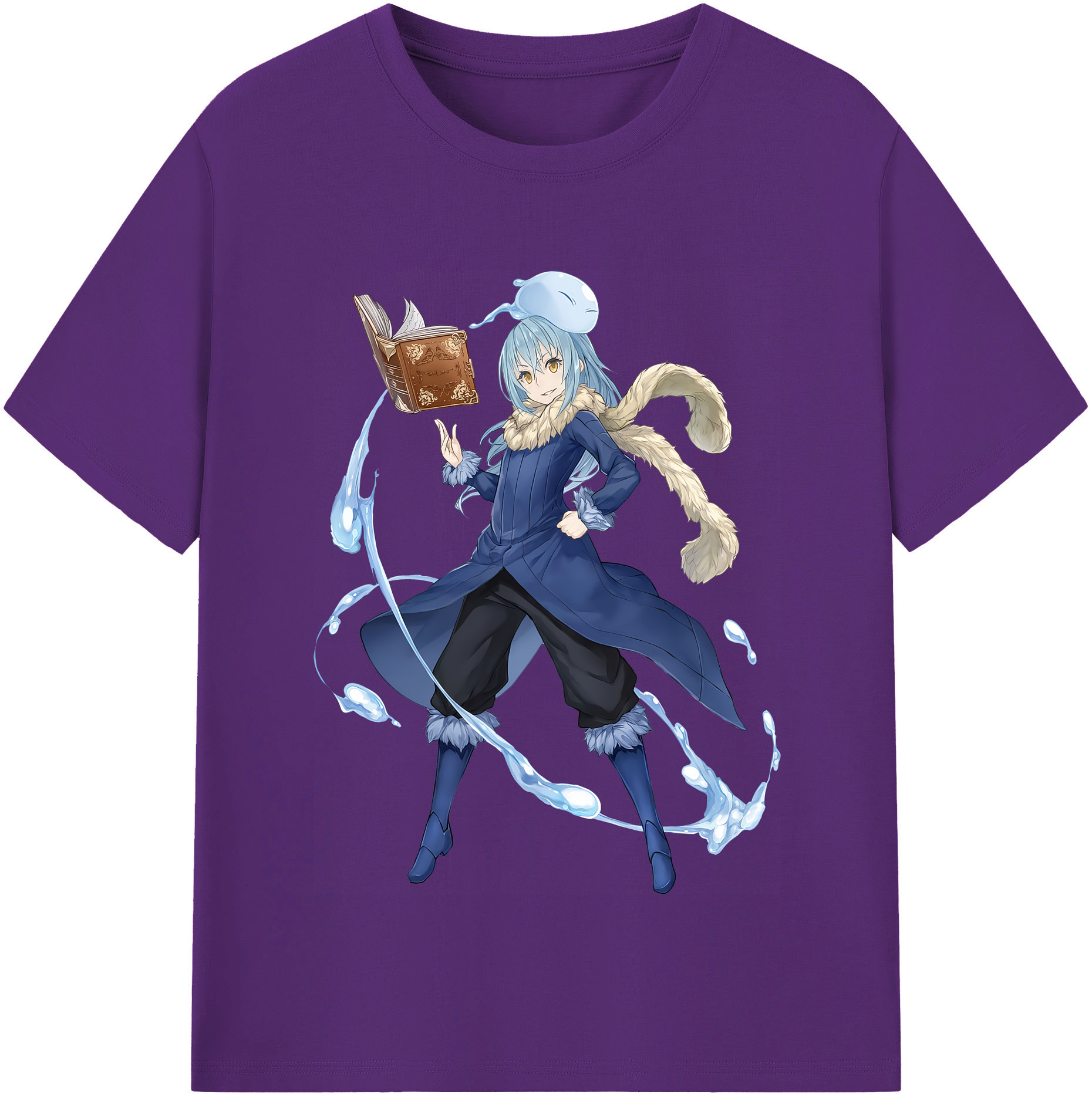 （画像用） 転スラ Regarding Reincarnated to Slime 綿100％半袖Tシャツ（フロントプリント）