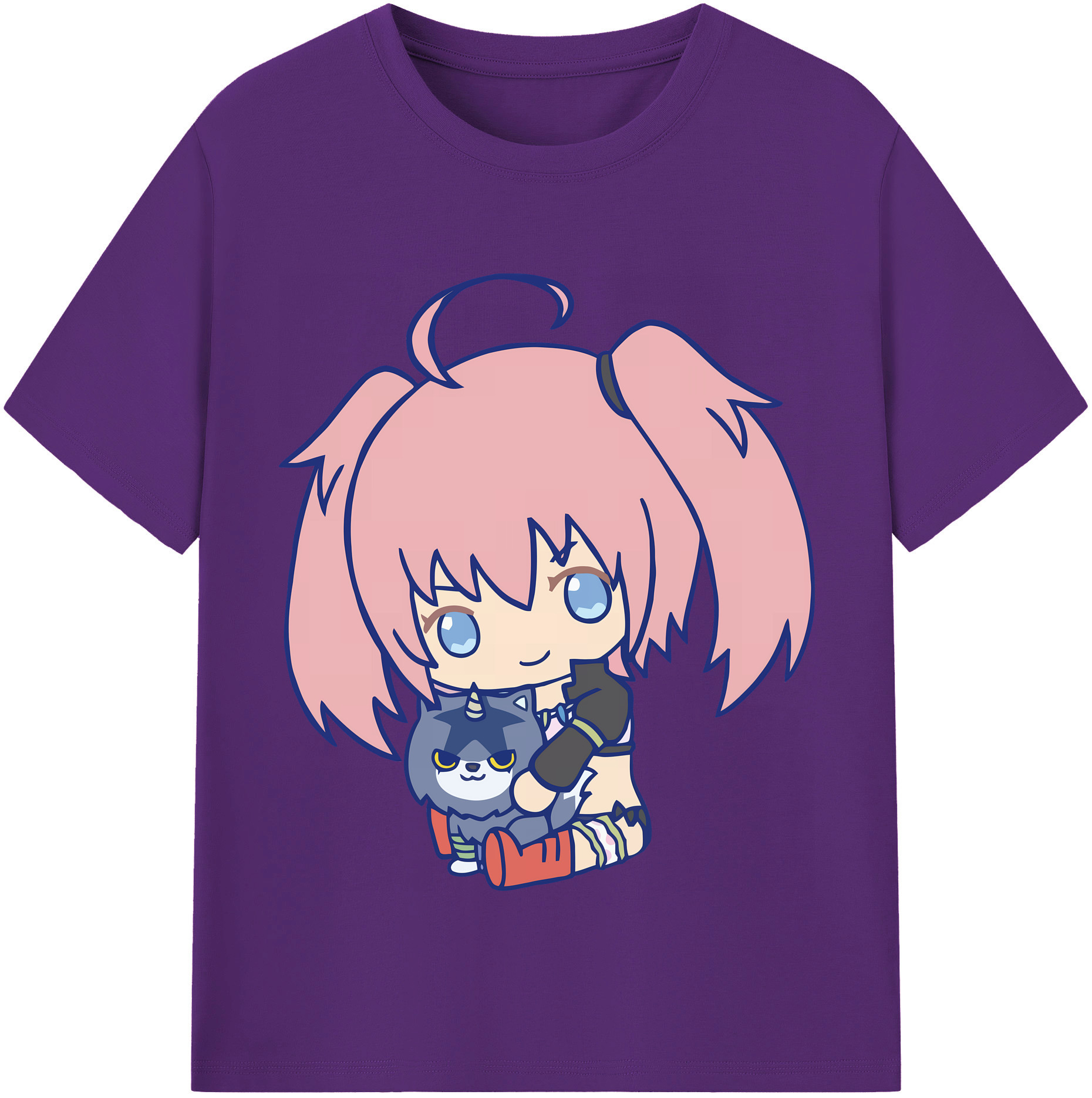 （画像用） 転スラ Regarding Reincarnated to Slime 綿100％半袖Tシャツ（フロントプリント）