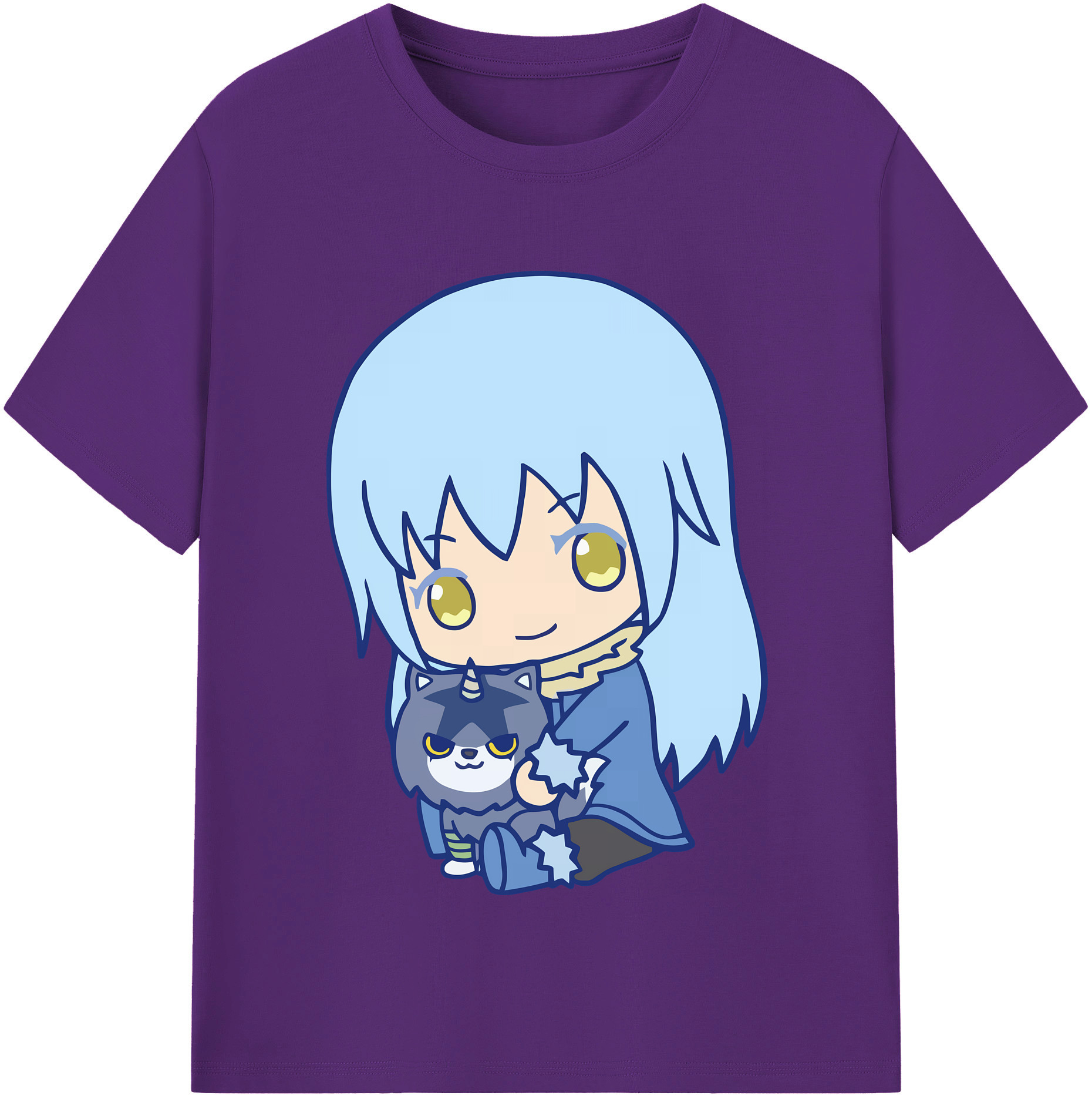 （画像用） 転スラ Regarding Reincarnated to Slime 綿100％半袖Tシャツ（フロントプリント）