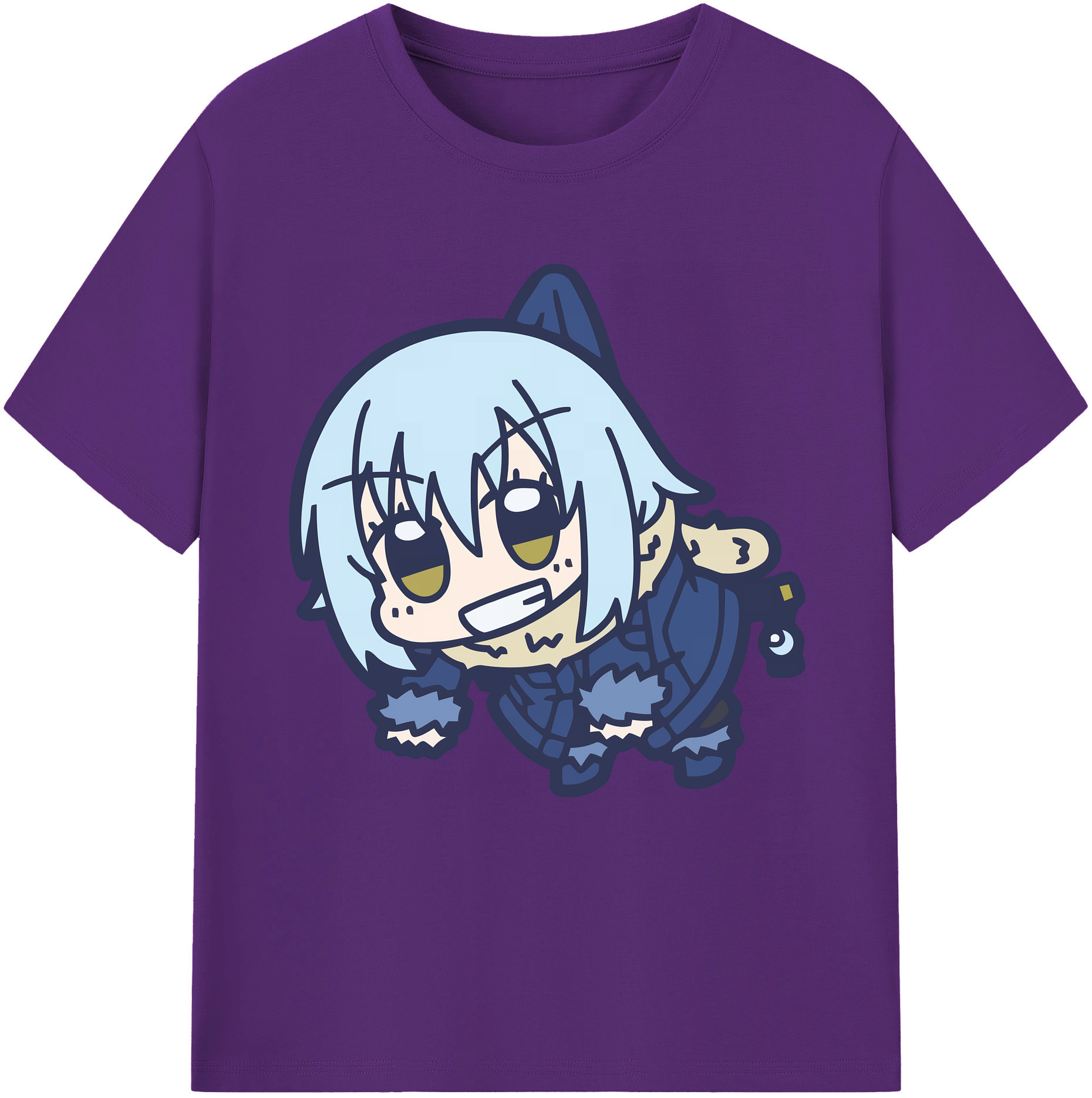 （画像用） 転スラ Regarding Reincarnated to Slime 綿100％半袖Tシャツ（フロントプリント）