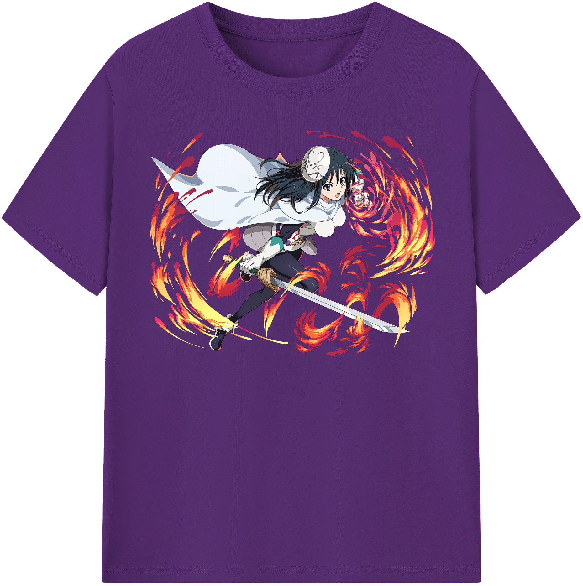 （画像用） 転スラ Regarding Reincarnated to Slime 綿100％半袖Tシャツ（フロントプリント）