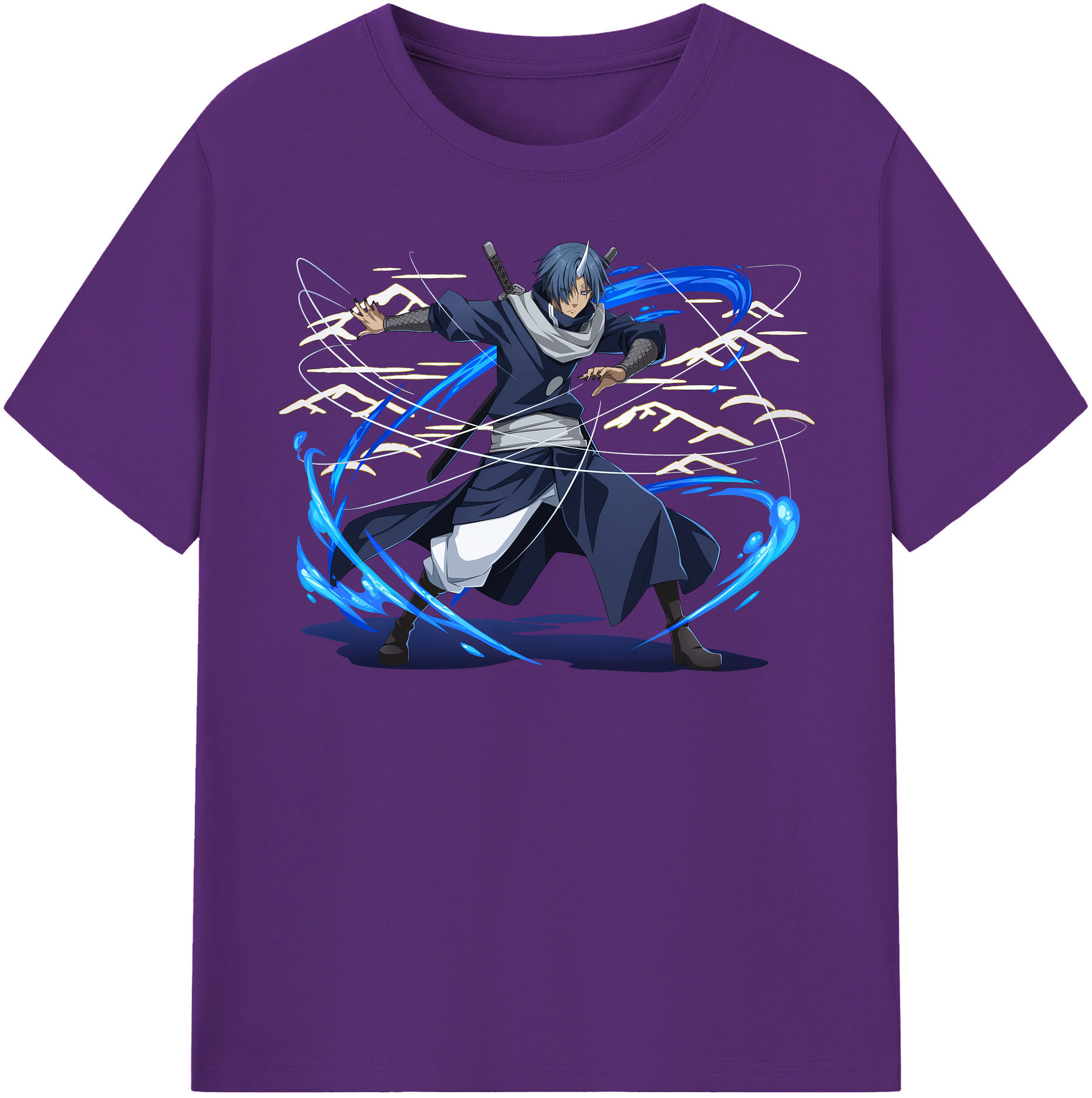 （画像用） 転スラ Regarding Reincarnated to Slime 綿100％半袖Tシャツ（フロントプリント）