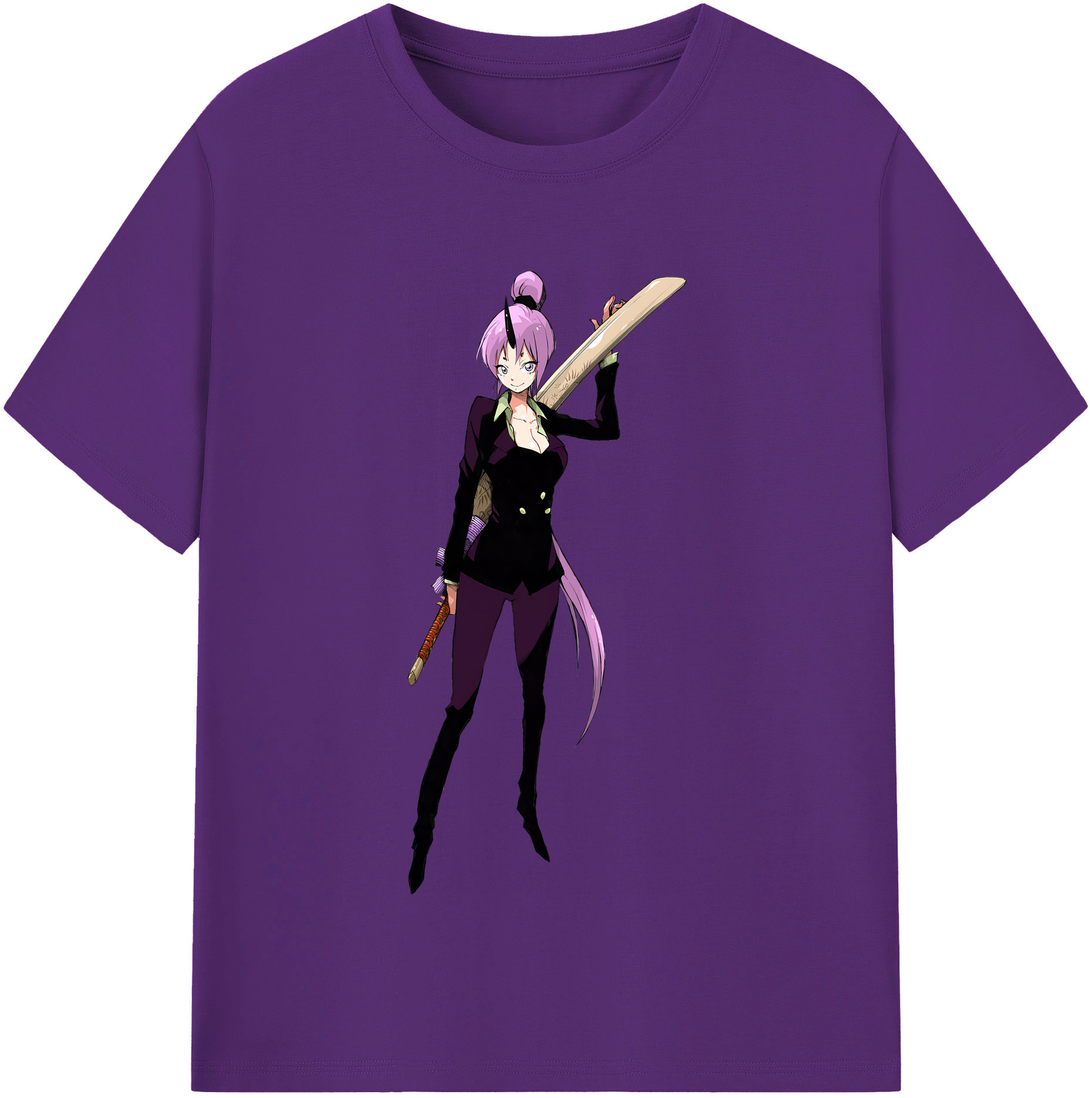 （画像用） 転スラ Regarding Reincarnated to Slime 綿100％半袖Tシャツ（フロントプリント）