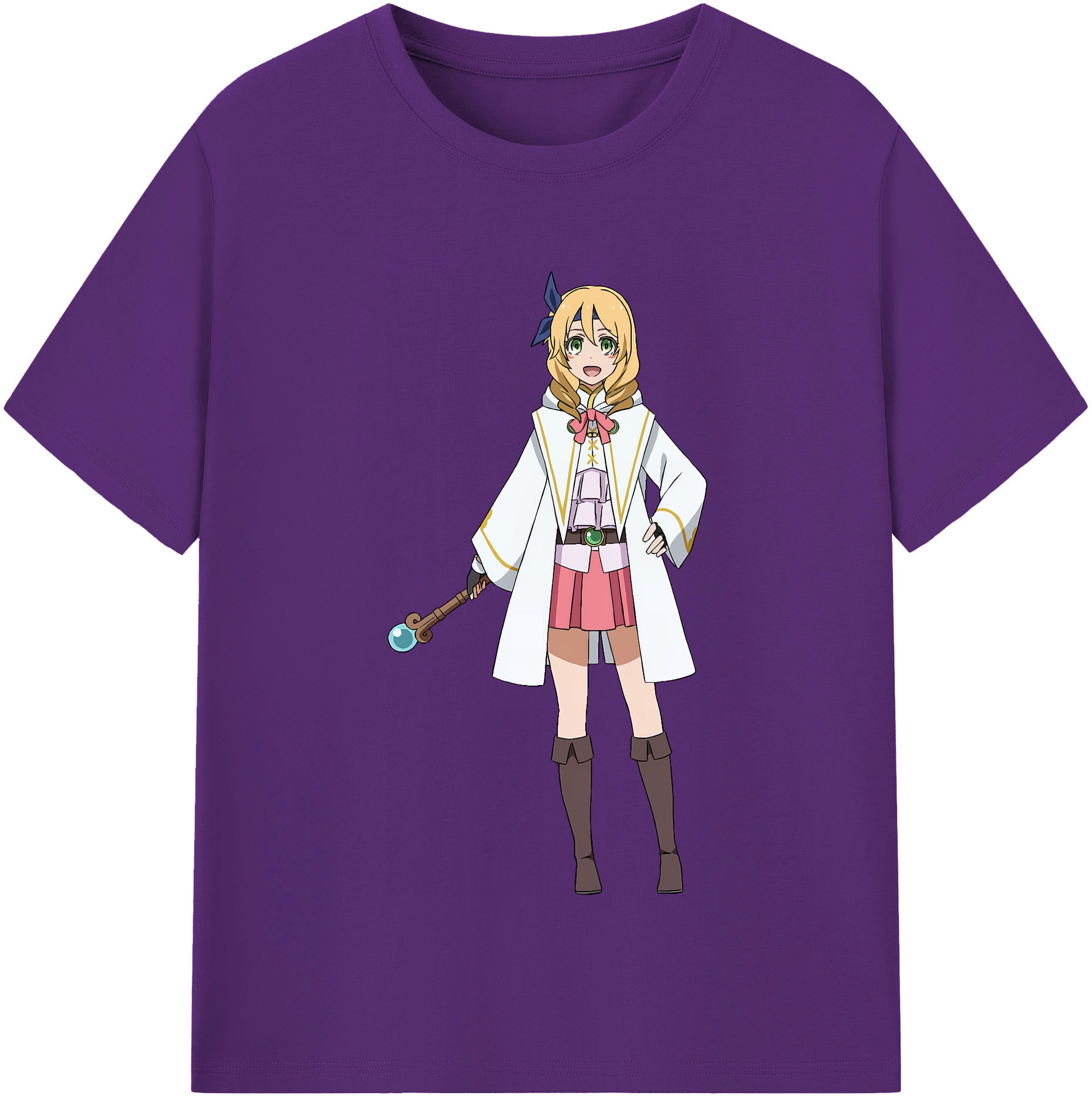 （画像用） 転スラ Regarding Reincarnated to Slime 綿100％半袖Tシャツ（フロントプリント）