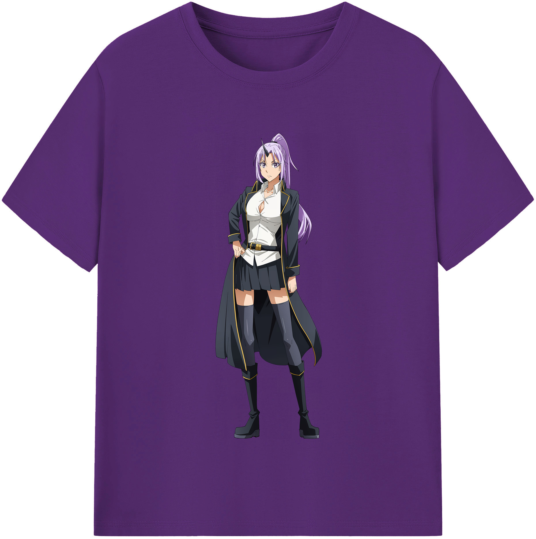 （画像用） 転スラ Regarding Reincarnated to Slime 綿100％半袖Tシャツ（フロントプリント）