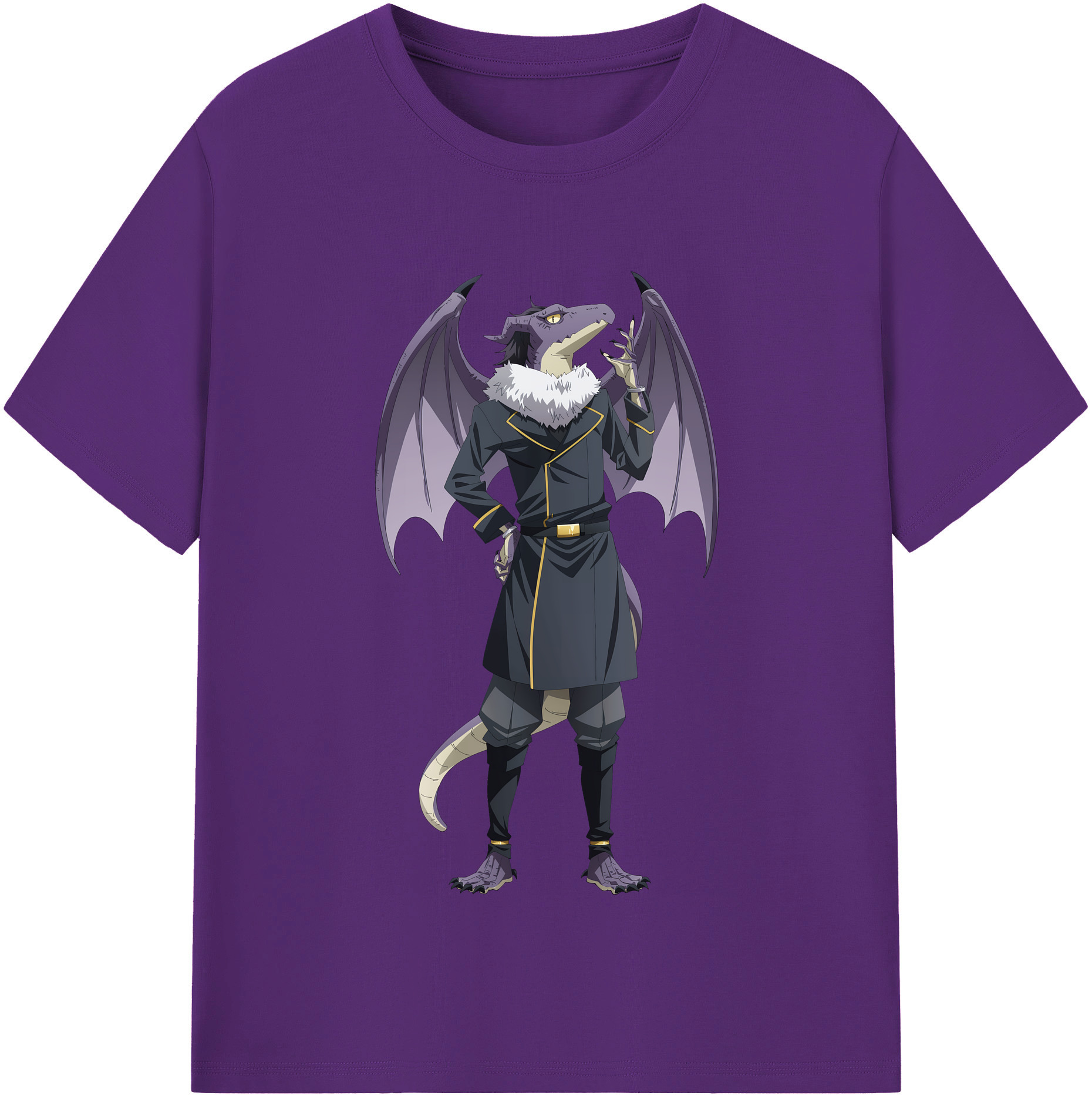 （画像用） 転スラ Regarding Reincarnated to Slime 綿100％半袖Tシャツ（フロントプリント）