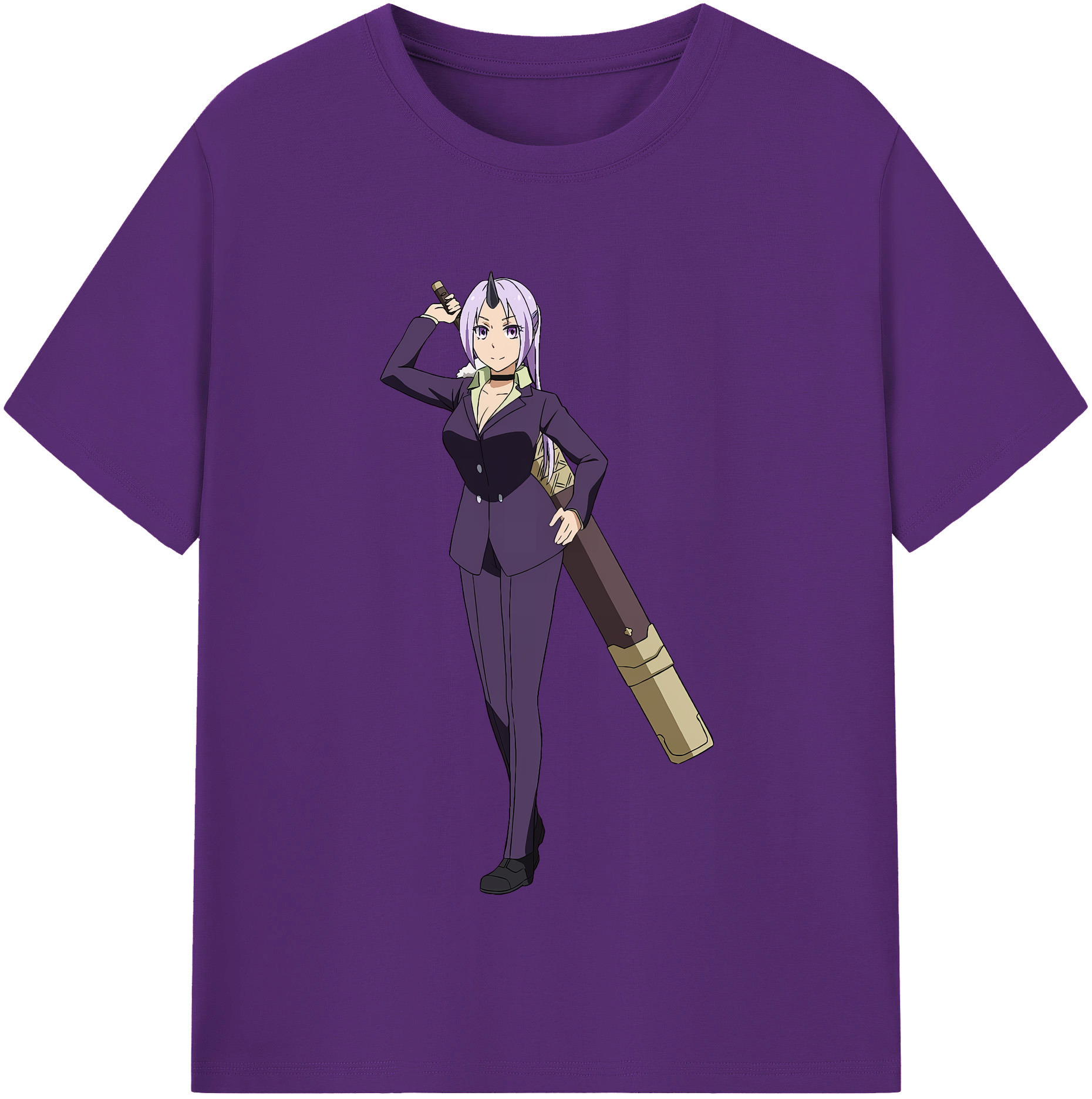 （画像用） 転スラ Regarding Reincarnated to Slime 綿100％半袖Tシャツ（フロントプリント）