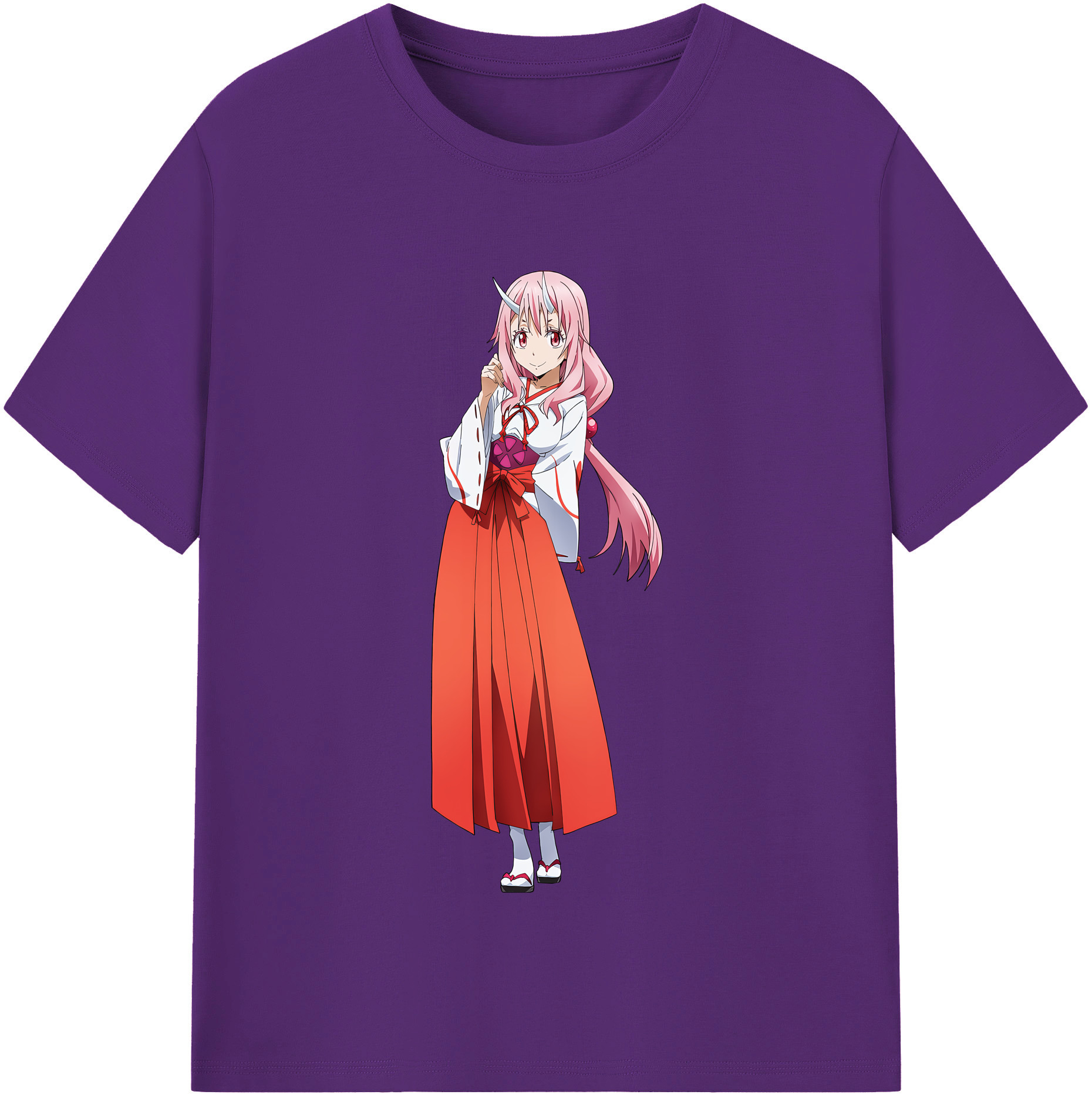 （画像用） 転スラ Regarding Reincarnated to Slime 綿100％半袖Tシャツ（フロントプリント）