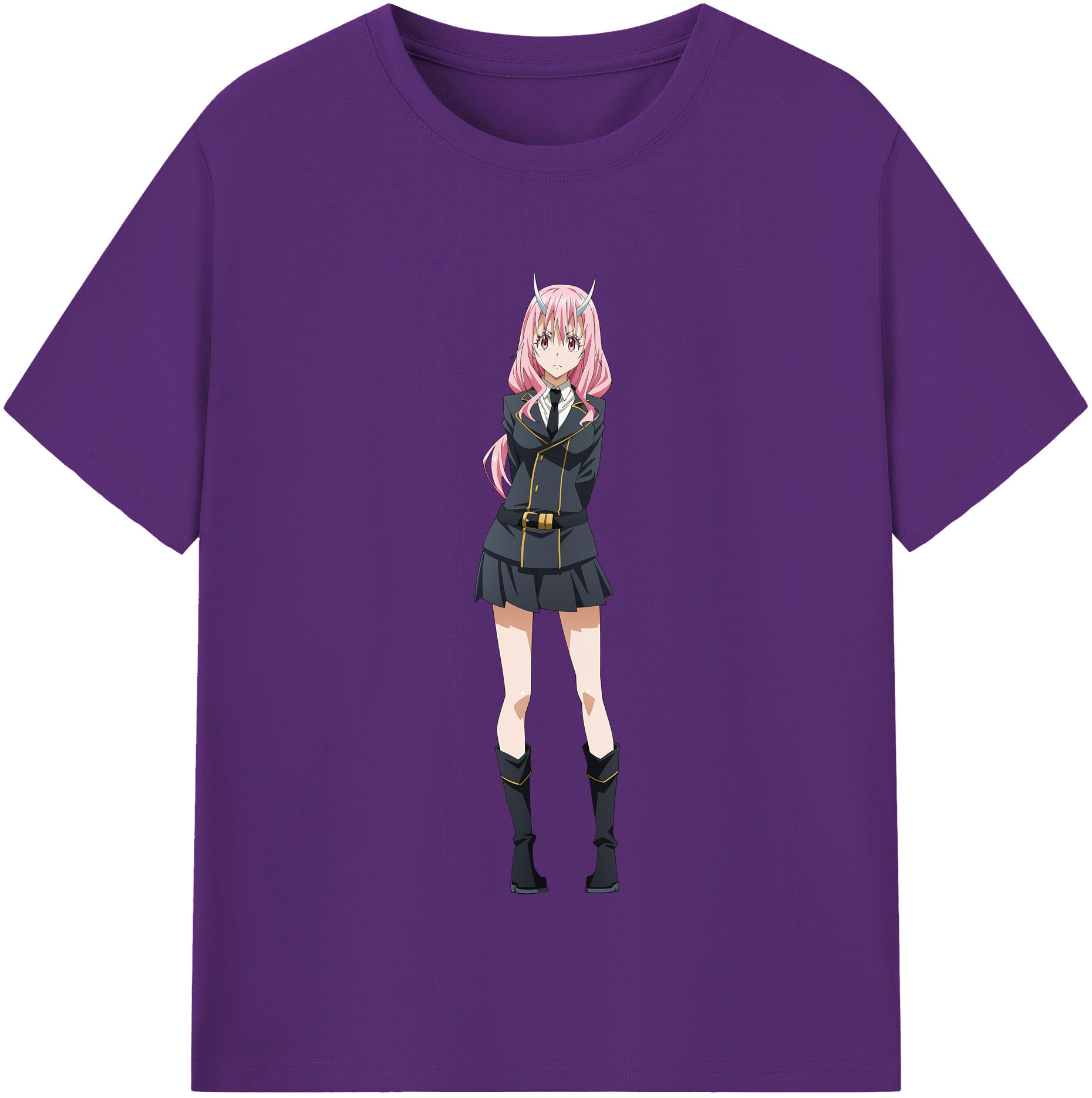 （画像用） 転スラ Regarding Reincarnated to Slime 綿100％半袖Tシャツ（フロントプリント）