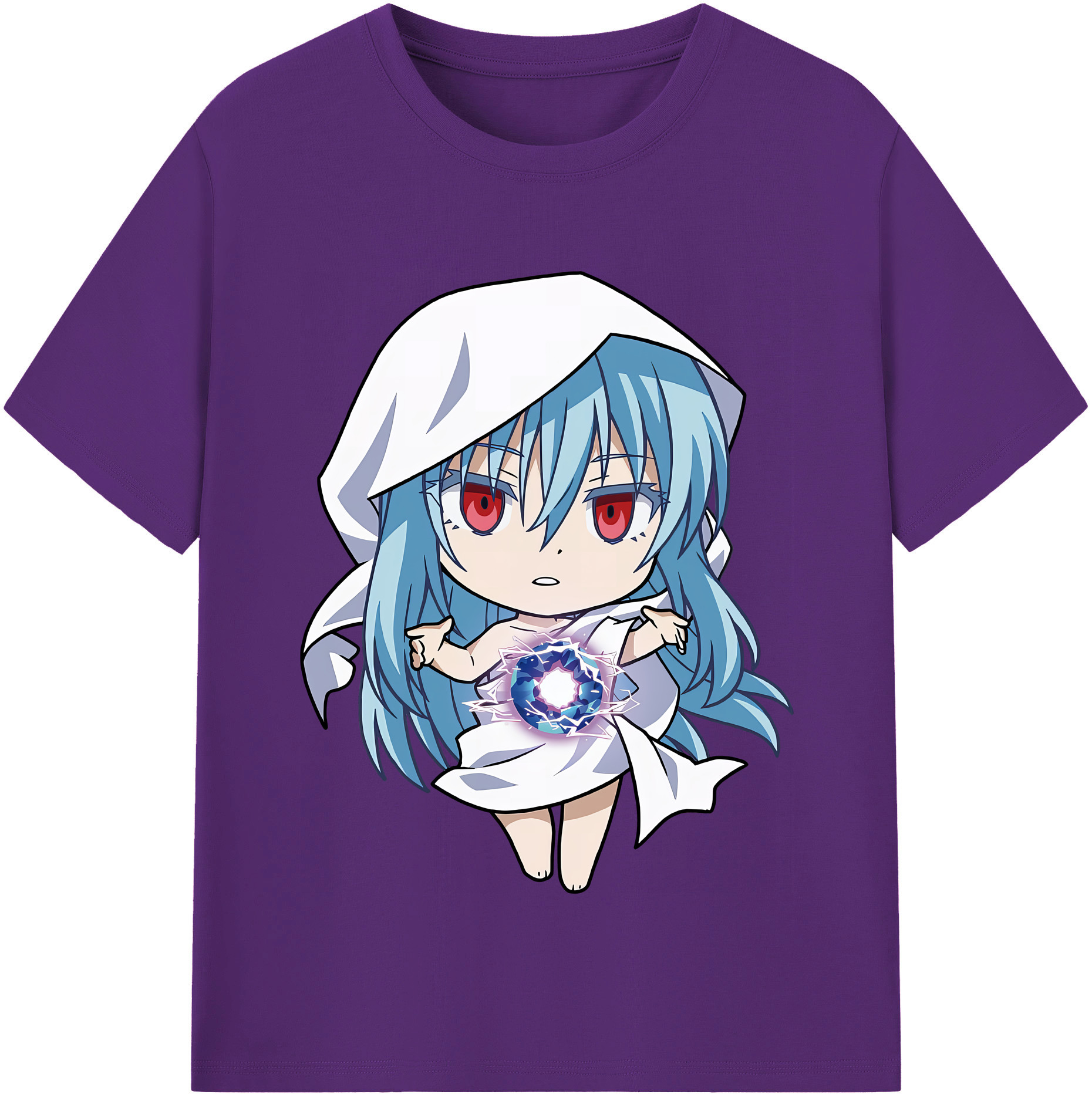 （画像用） 転スラ Regarding Reincarnated to Slime 綿100％半袖Tシャツ（フロントプリント）