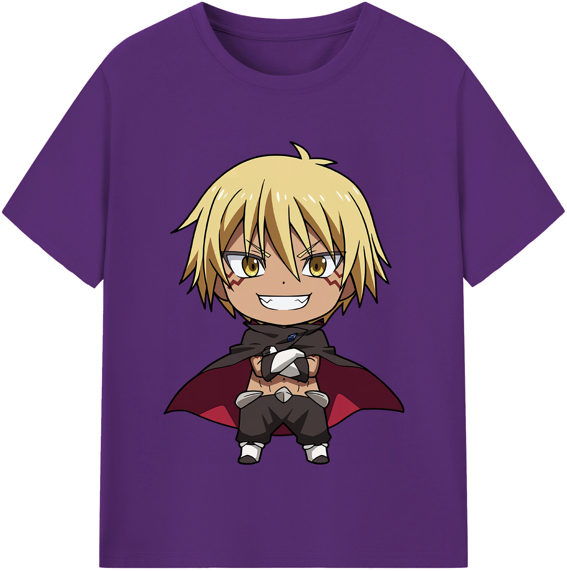 （画像用） 転スラ Regarding Reincarnated to Slime 綿100％半袖Tシャツ（フロントプリント）