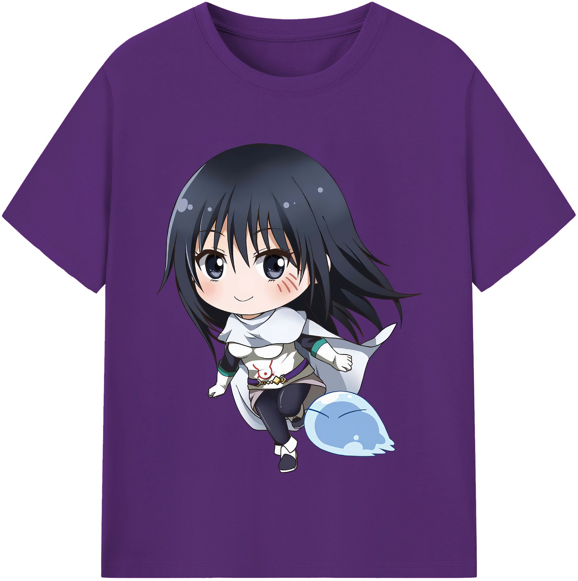 （画像用） 転スラ Regarding Reincarnated to Slime 綿100％半袖Tシャツ（フロントプリント）