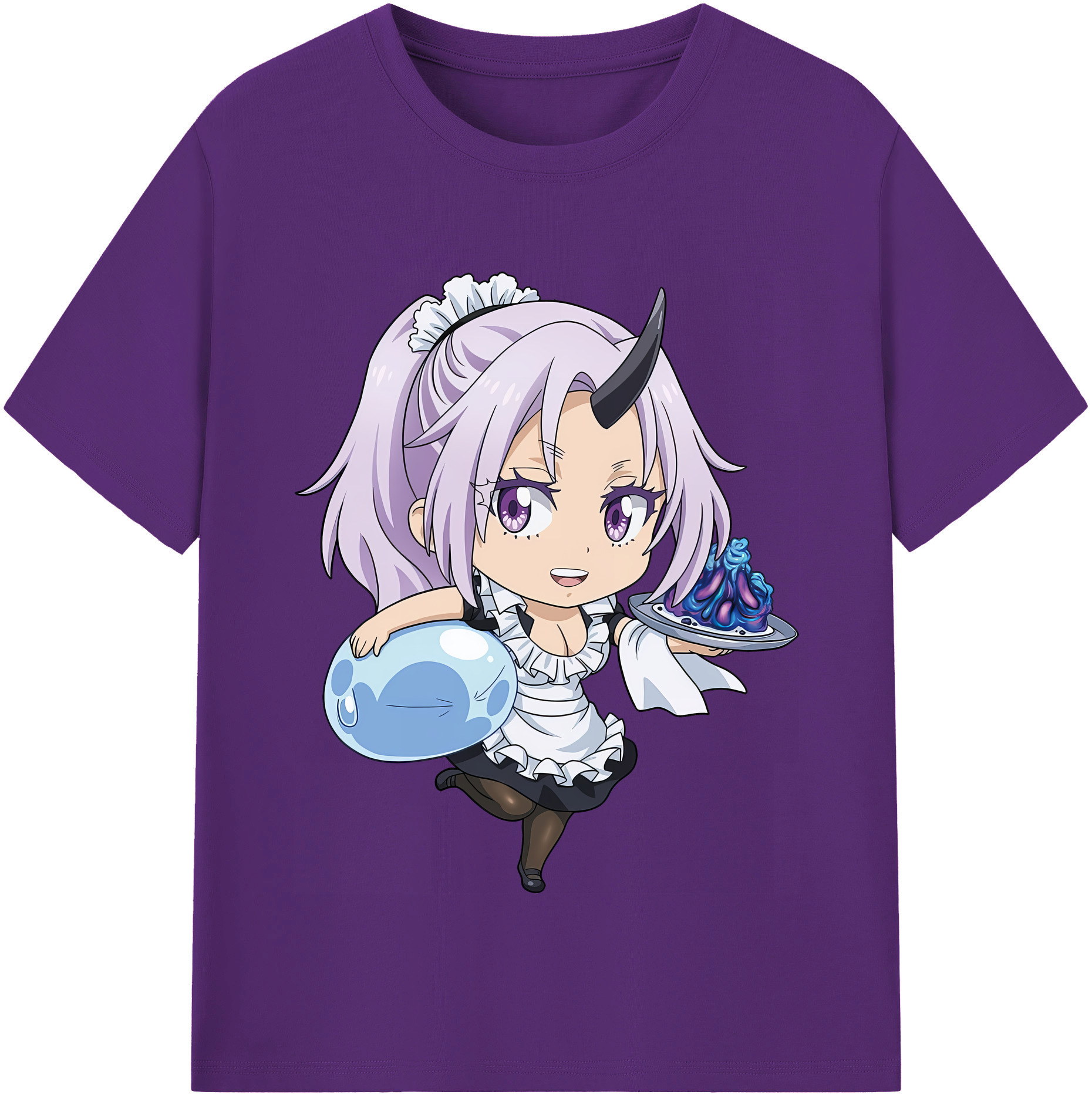 （画像用） 転スラ Regarding Reincarnated to Slime 綿100％半袖Tシャツ（フロントプリント）