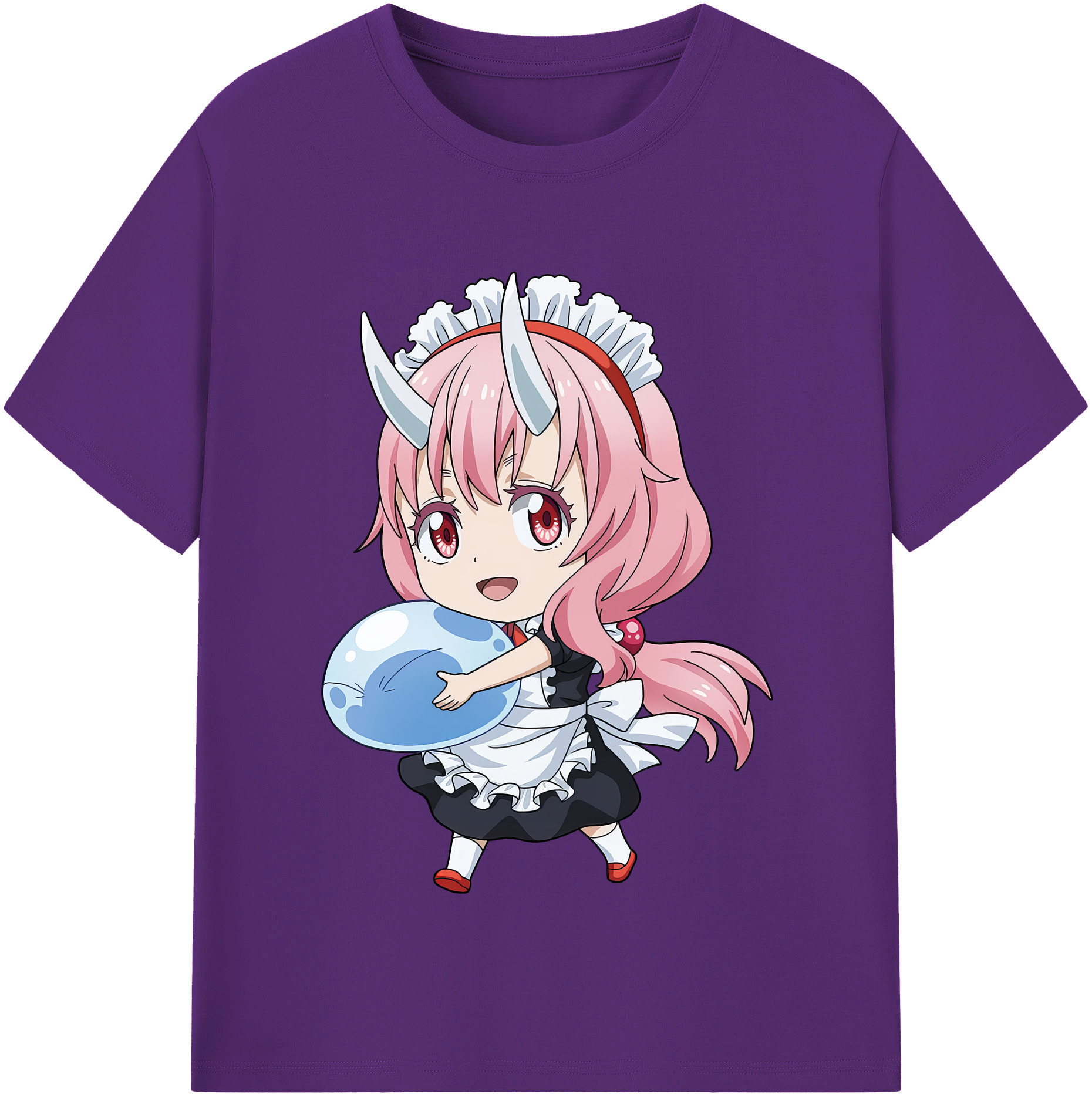 （画像用） 転スラ Regarding Reincarnated to Slime 綿100％半袖Tシャツ（フロントプリント）