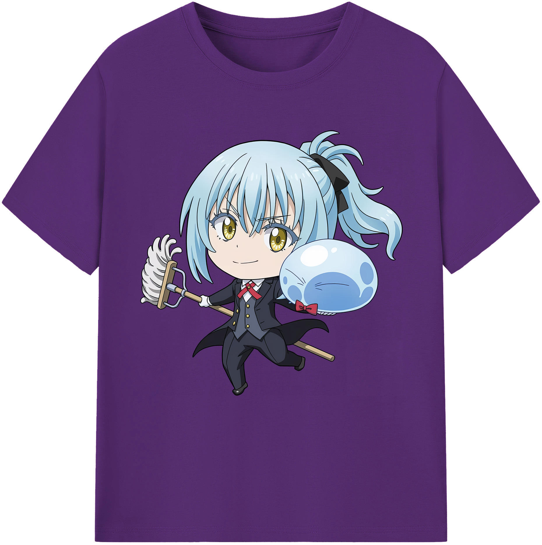 （画像用） 転スラ Regarding Reincarnated to Slime 綿100％半袖Tシャツ（フロントプリント）