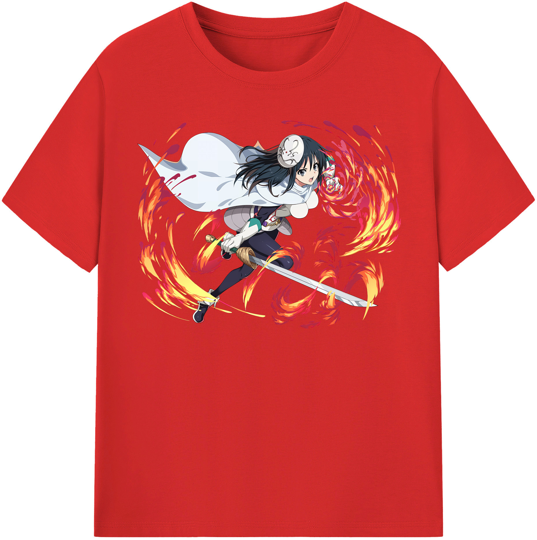 （画像用） 転スラ Regarding Reincarnated to Slime 綿100％半袖Tシャツ（フロントプリント）