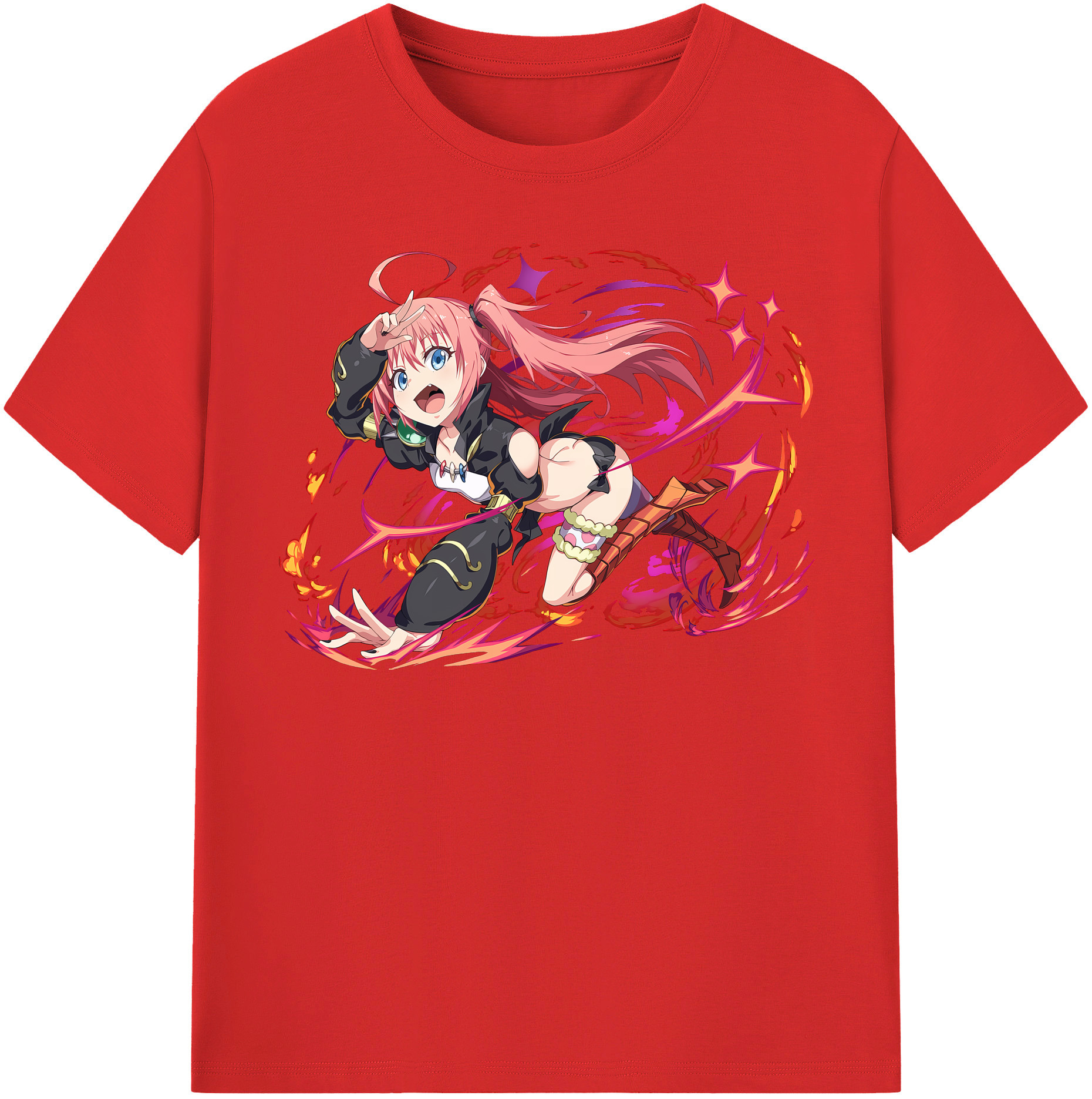 （画像用） 転スラ Regarding Reincarnated to Slime 綿100％半袖Tシャツ（フロントプリント）