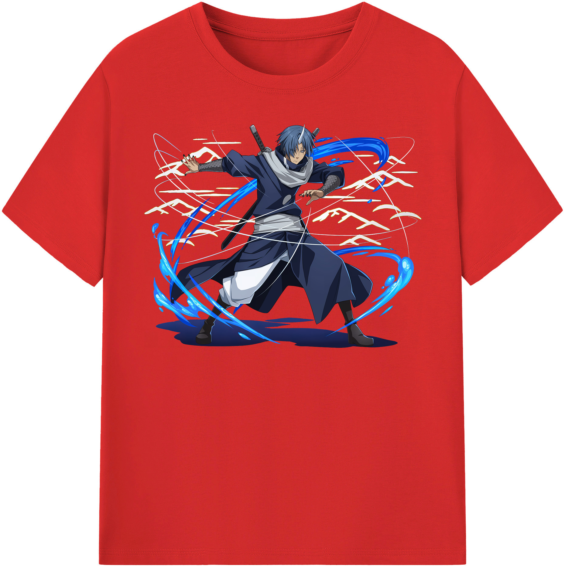 （画像用） 転スラ Regarding Reincarnated to Slime 綿100％半袖Tシャツ（フロントプリント）