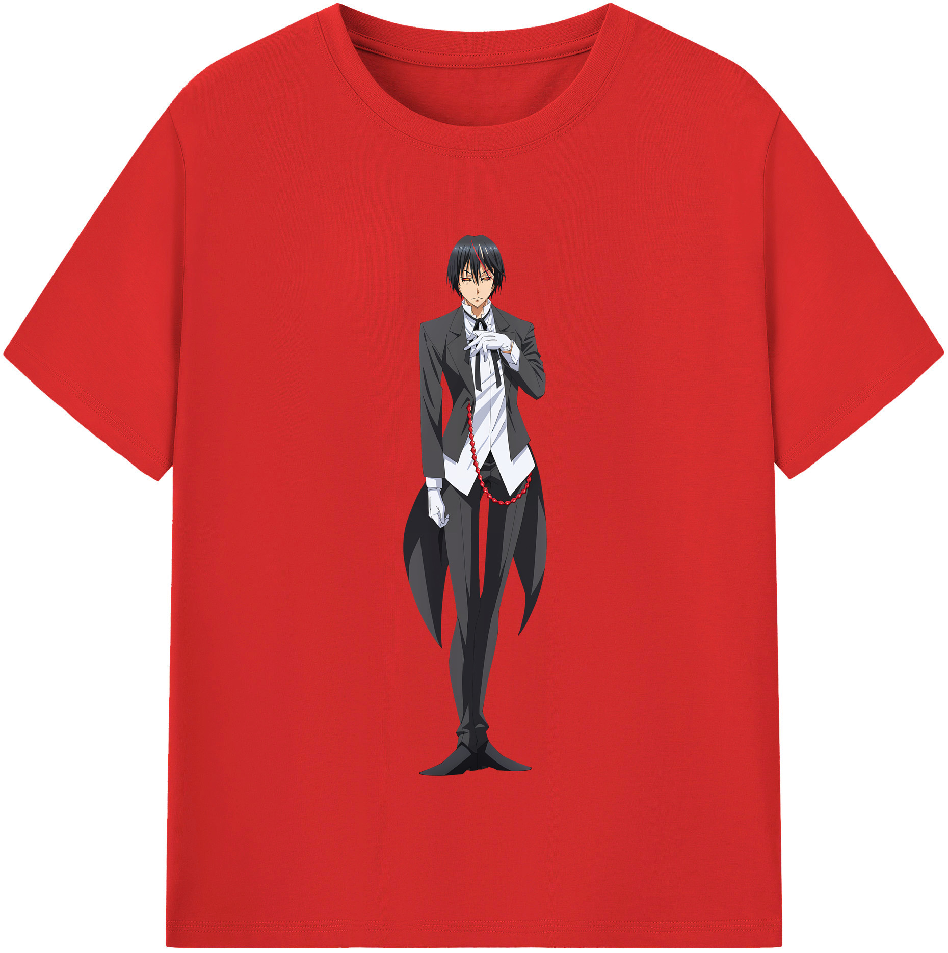 （画像用） 転スラ Regarding Reincarnated to Slime 綿100％半袖Tシャツ（フロントプリント）