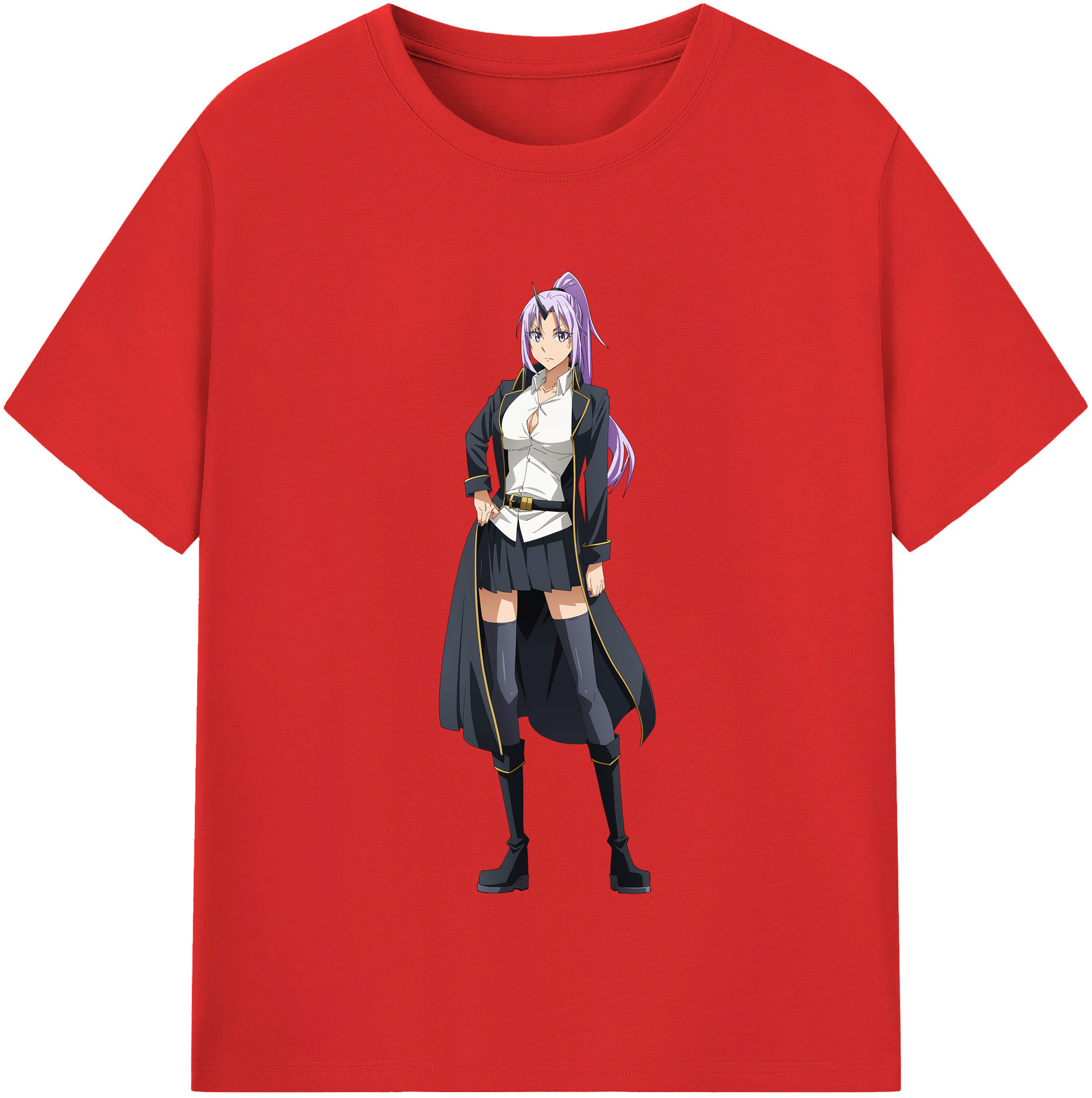 （画像用） 転スラ Regarding Reincarnated to Slime 綿100％半袖Tシャツ（フロントプリント）
