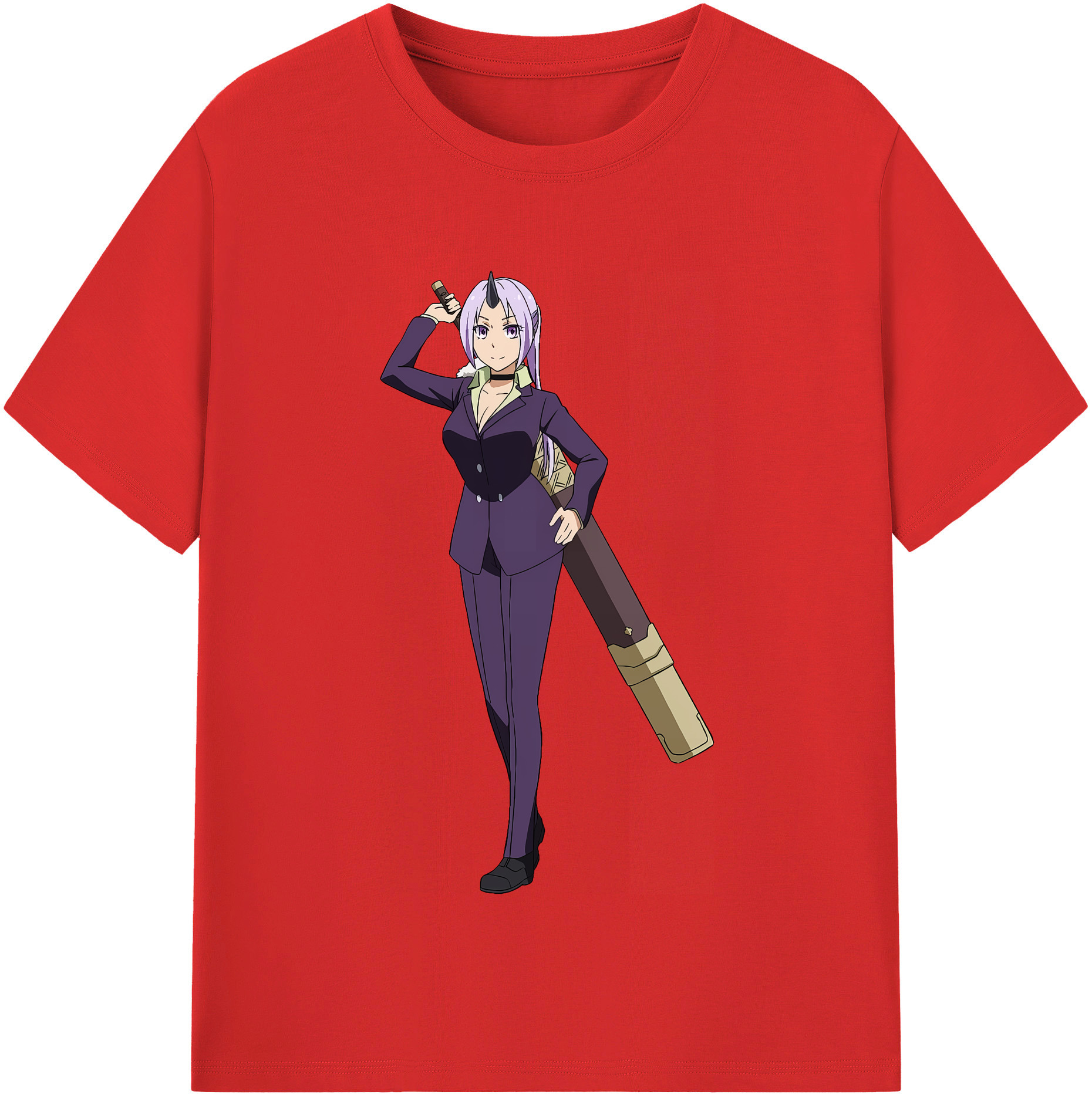 （画像用） 転スラ Regarding Reincarnated to Slime 綿100％半袖Tシャツ（フロントプリント）