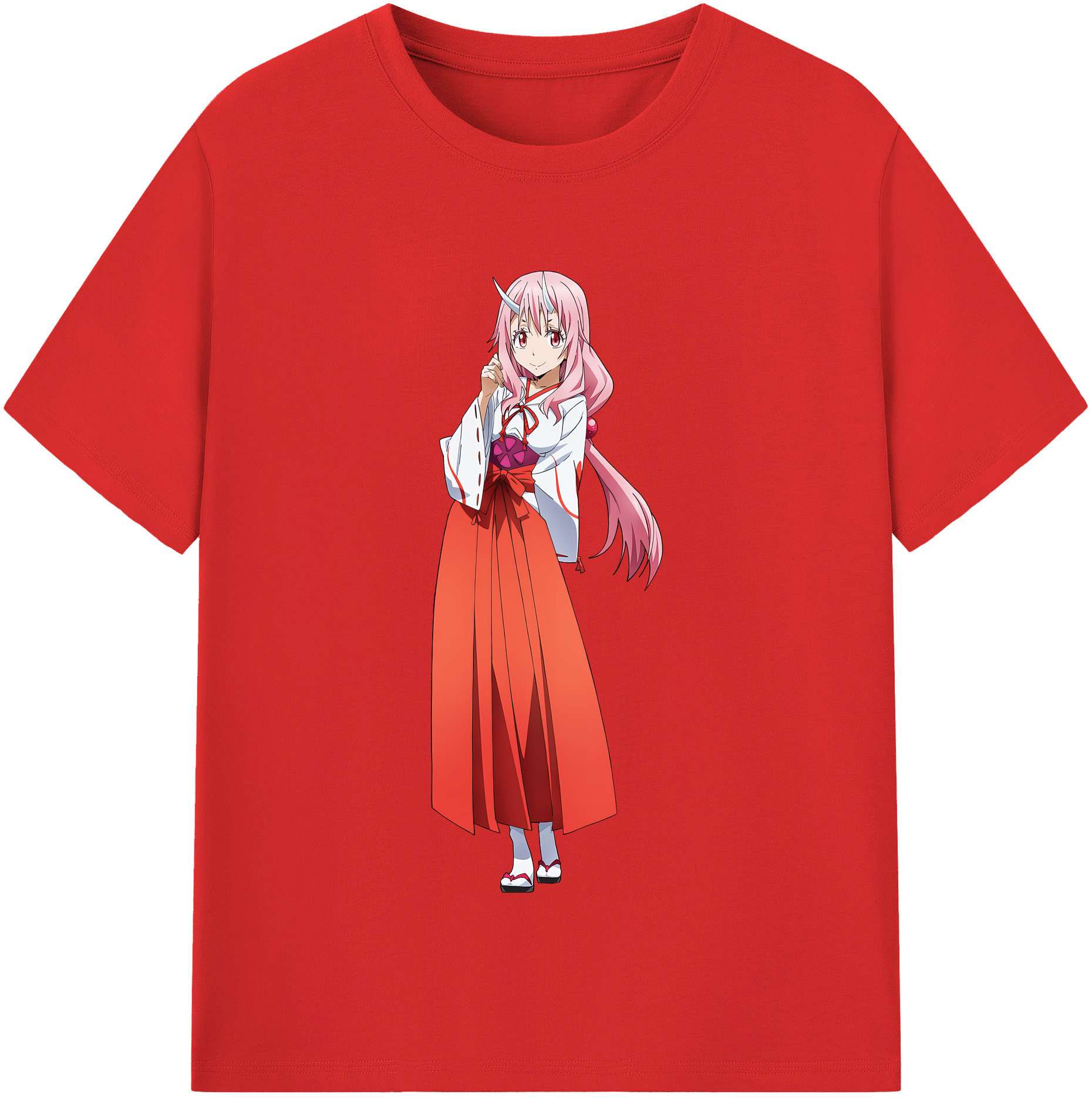（画像用） 転スラ Regarding Reincarnated to Slime 綿100％半袖Tシャツ（フロントプリント）