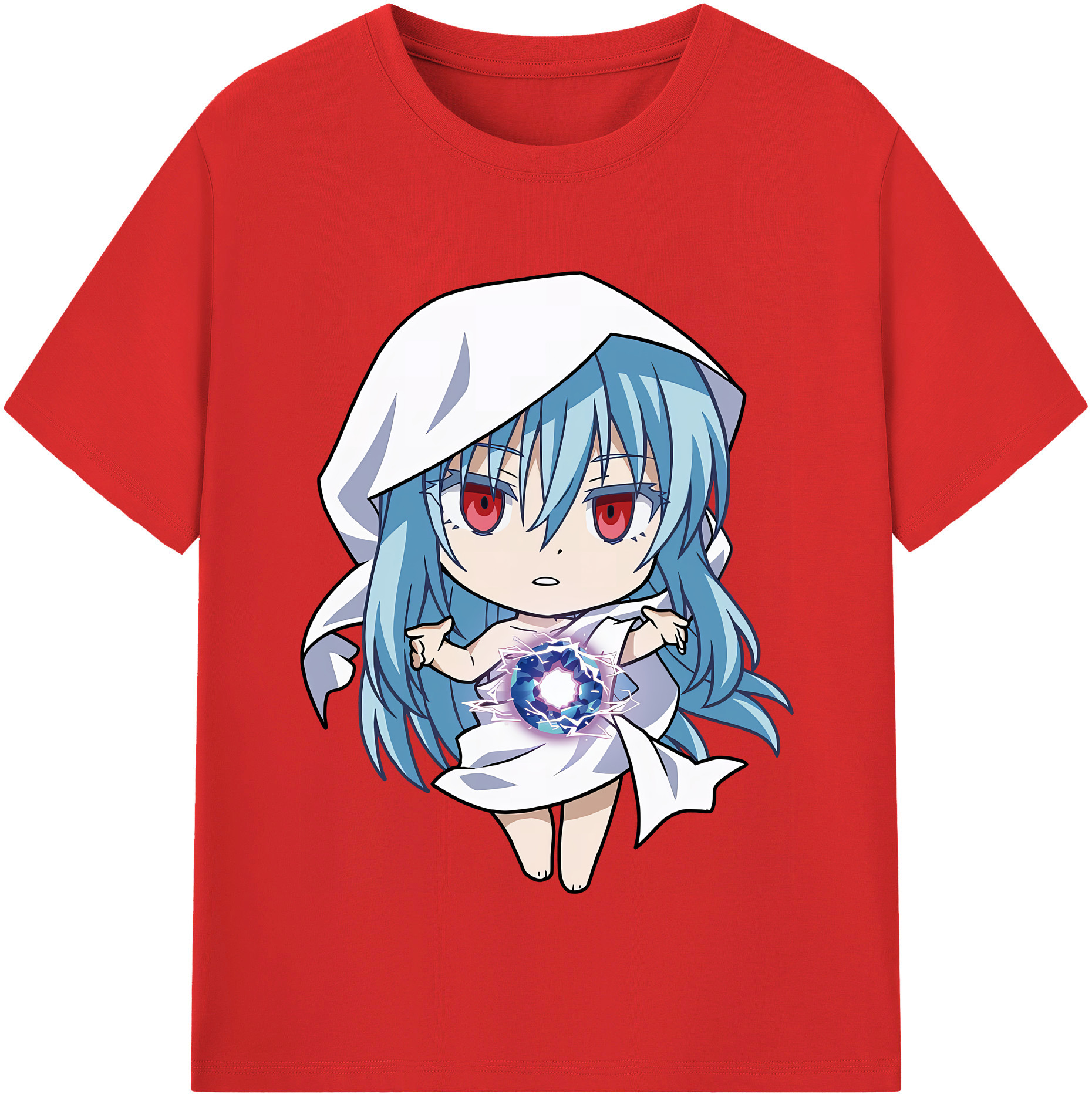 （画像用） 転スラ Regarding Reincarnated to Slime 綿100％半袖Tシャツ（フロントプリント）