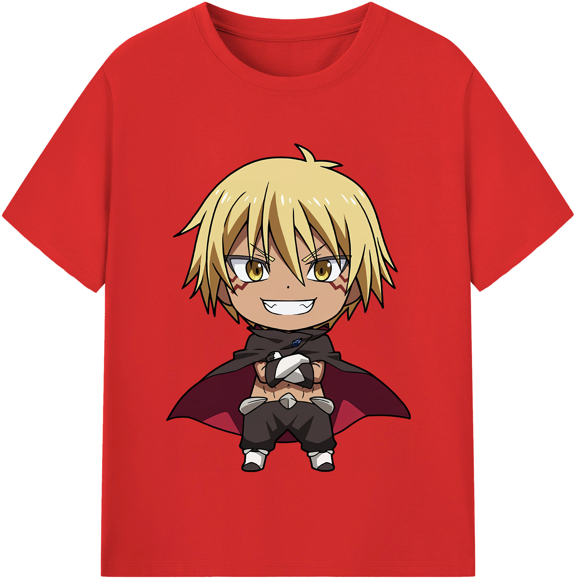 （画像用） 転スラ Regarding Reincarnated to Slime 綿100％半袖Tシャツ（フロントプリント）