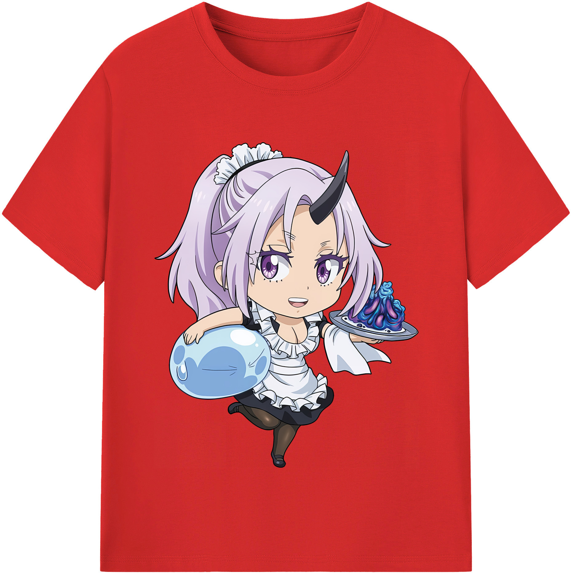 （画像用） 転スラ Regarding Reincarnated to Slime 綿100％半袖Tシャツ（フロントプリント）