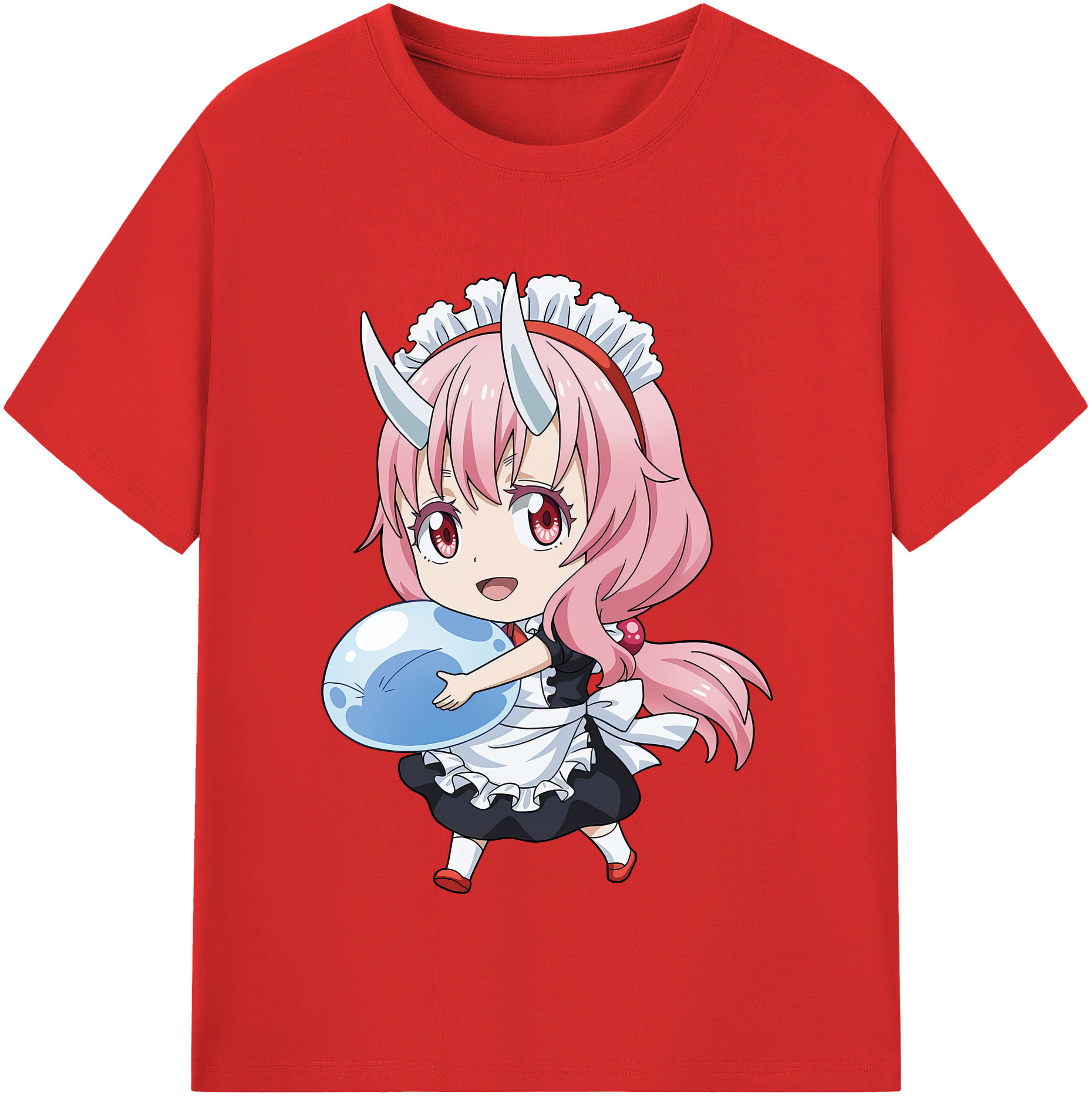 （画像用） 転スラ Regarding Reincarnated to Slime 綿100％半袖Tシャツ（フロントプリント）