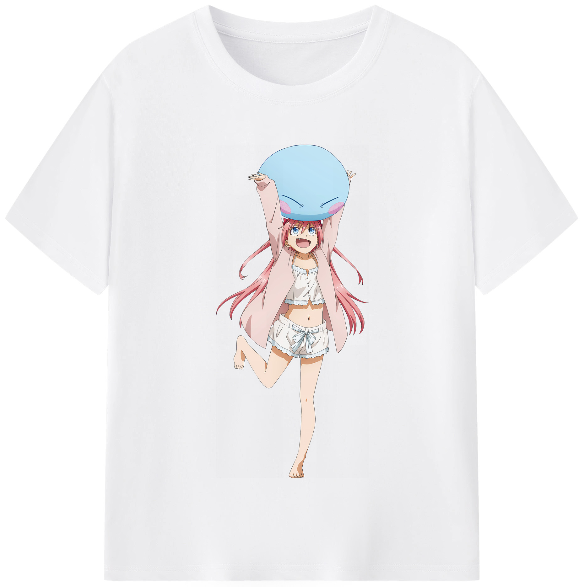 （画像用） 転スラ Regarding Reincarnated to Slime 綿100％半袖Tシャツ（フロントプリント）