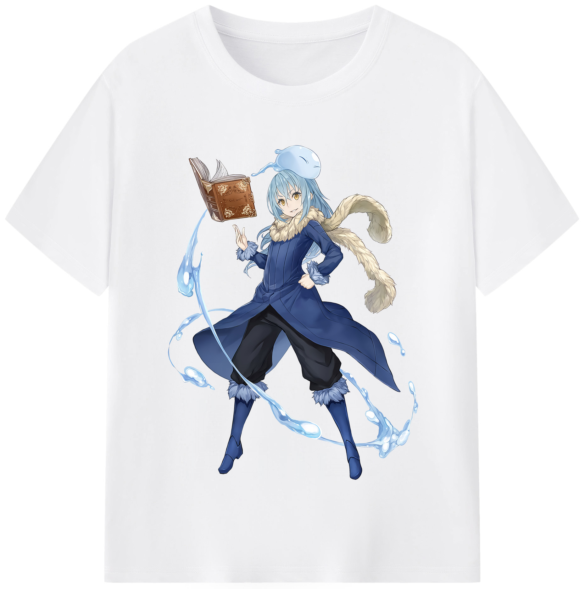 （画像用） 転スラ Regarding Reincarnated to Slime 綿100％半袖Tシャツ（フロントプリント）
