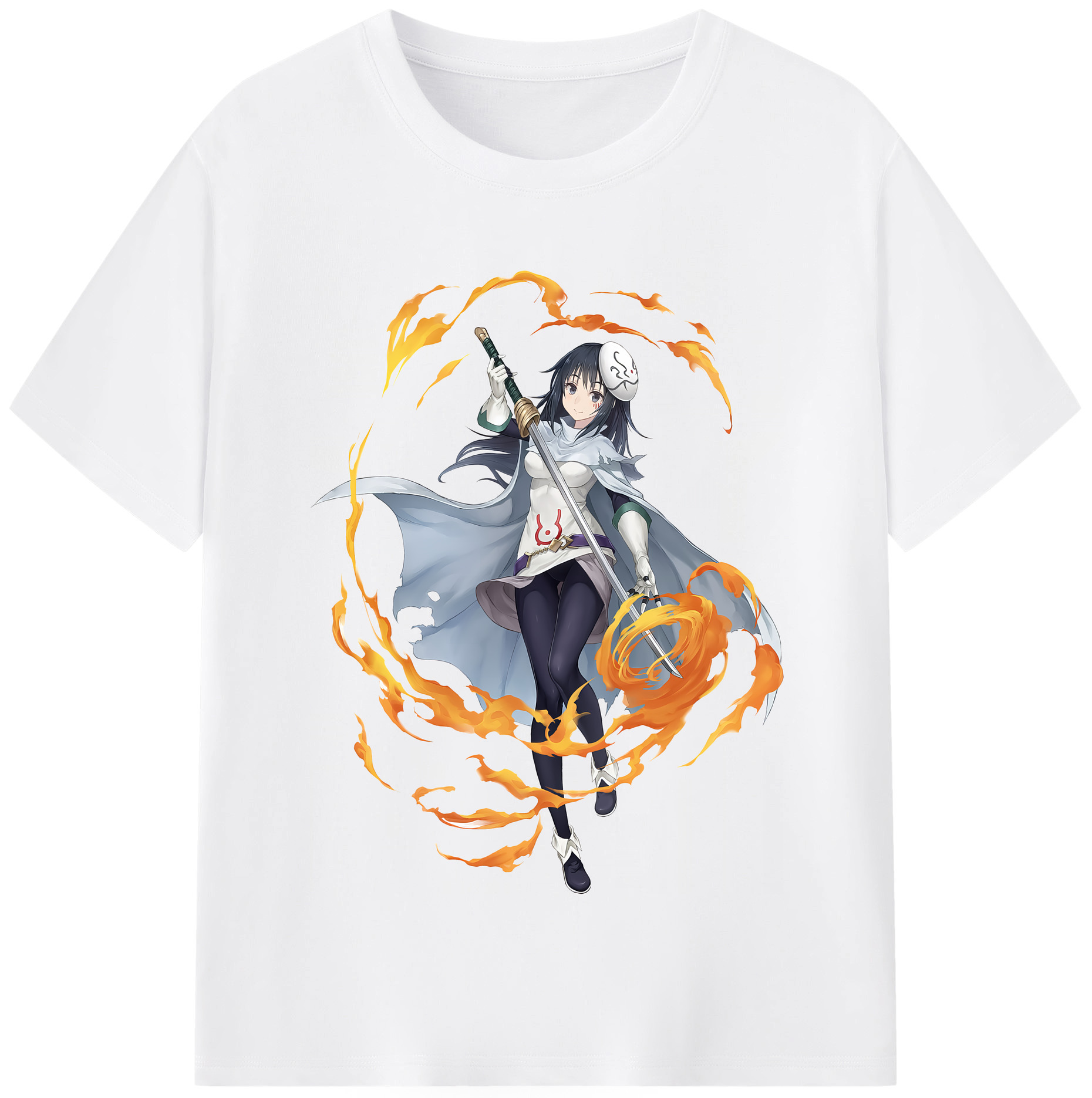 （画像用） 転スラ Regarding Reincarnated to Slime 綿100％半袖Tシャツ（フロントプリント）