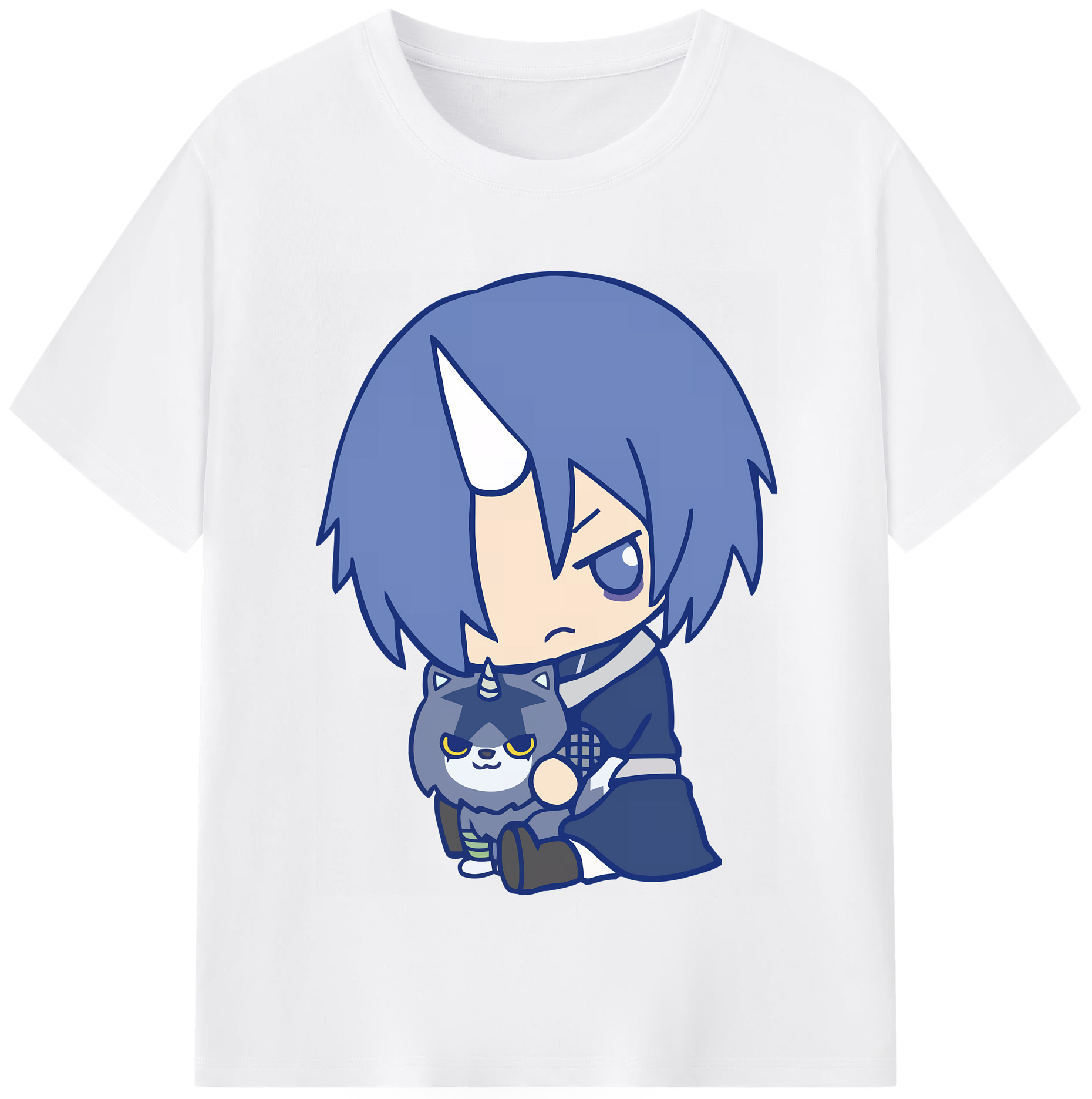 （画像用） 転スラ Regarding Reincarnated to Slime 綿100％半袖Tシャツ（フロントプリント）