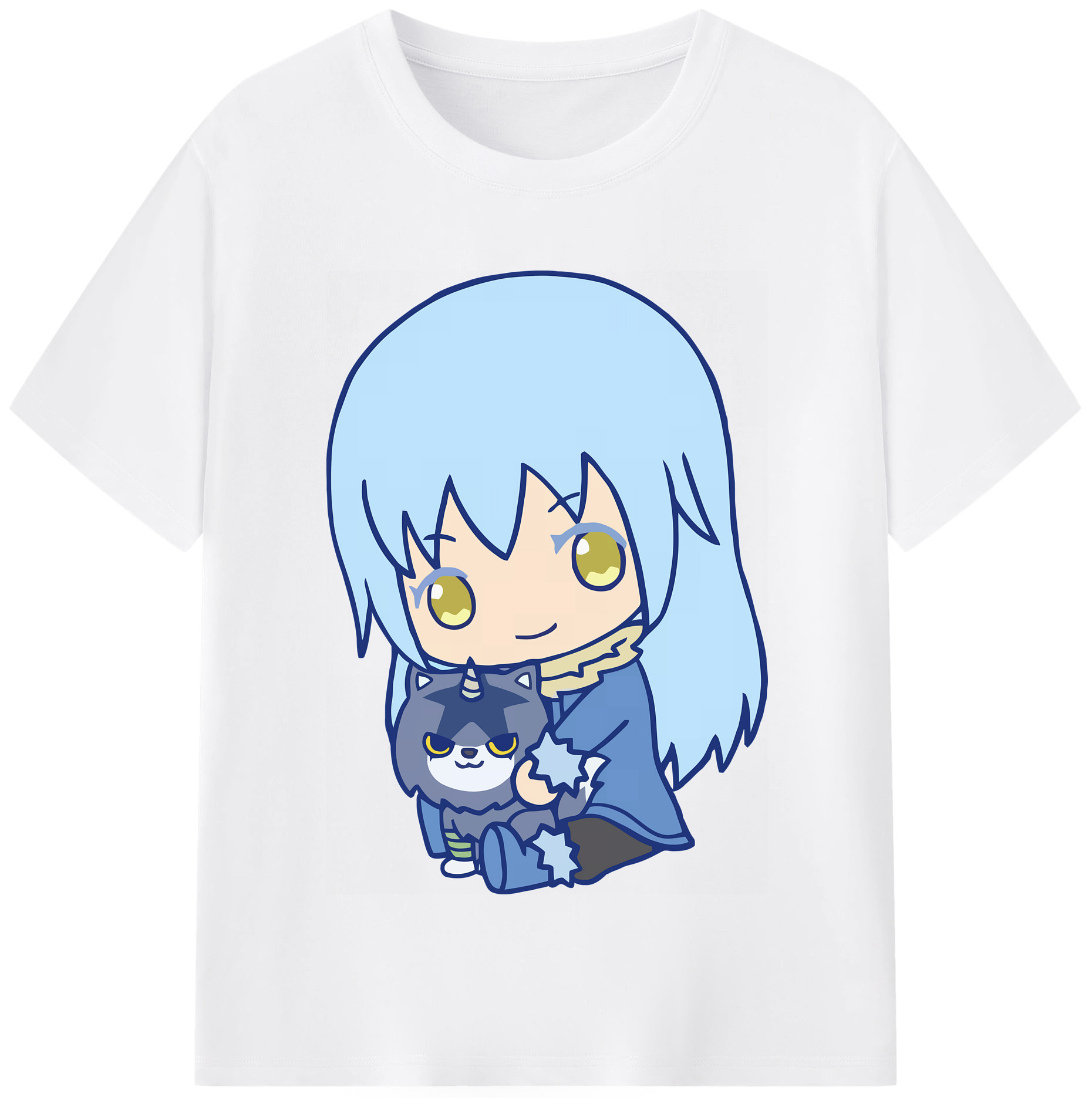（画像用） 転スラ Regarding Reincarnated to Slime 綿100％半袖Tシャツ（フロントプリント）