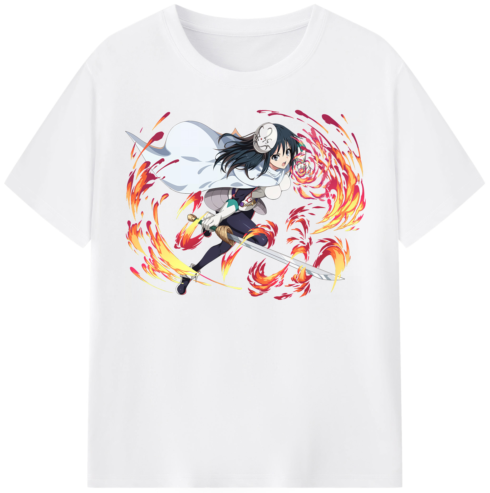 （画像用） 転スラ Regarding Reincarnated to Slime 綿100％半袖Tシャツ（フロントプリント）