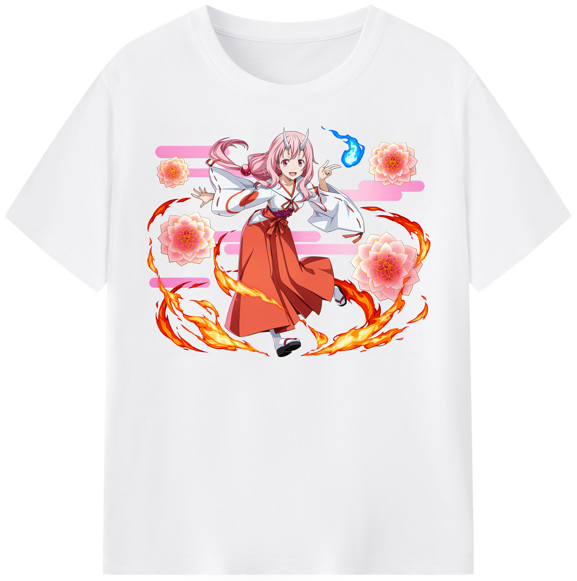 （画像用） 転スラ Regarding Reincarnated to Slime 綿100％半袖Tシャツ（フロントプリント）