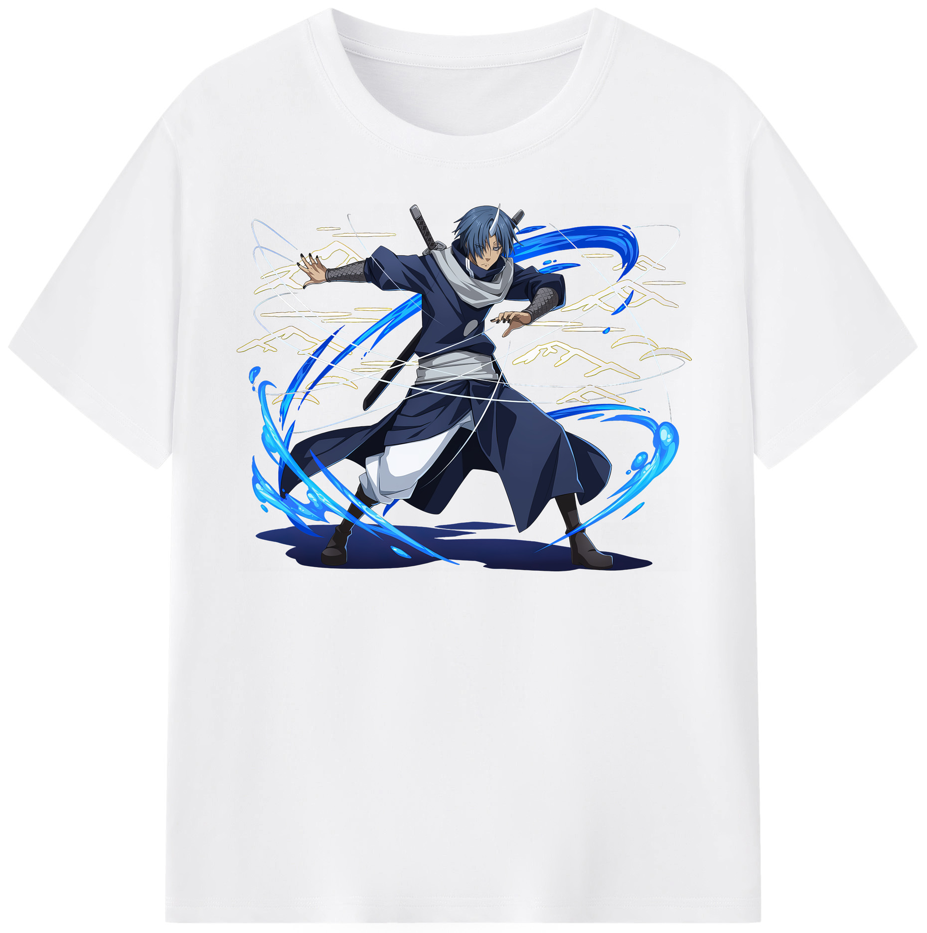 （画像用） 転スラ Regarding Reincarnated to Slime 綿100％半袖Tシャツ（フロントプリント）