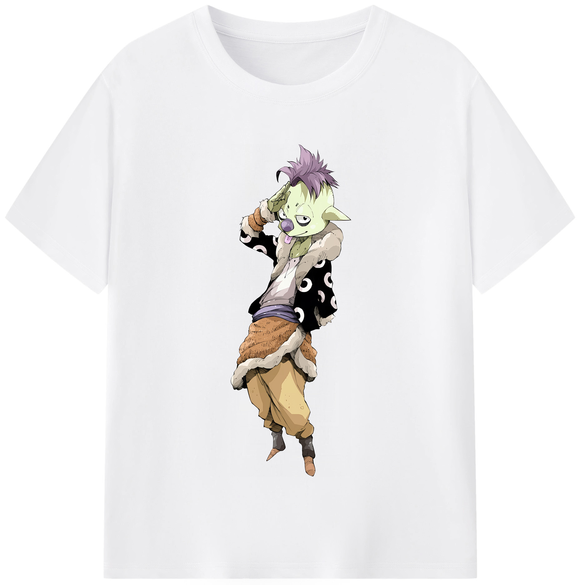 （画像用） 転スラ Regarding Reincarnated to Slime 綿100％半袖Tシャツ（フロントプリント）