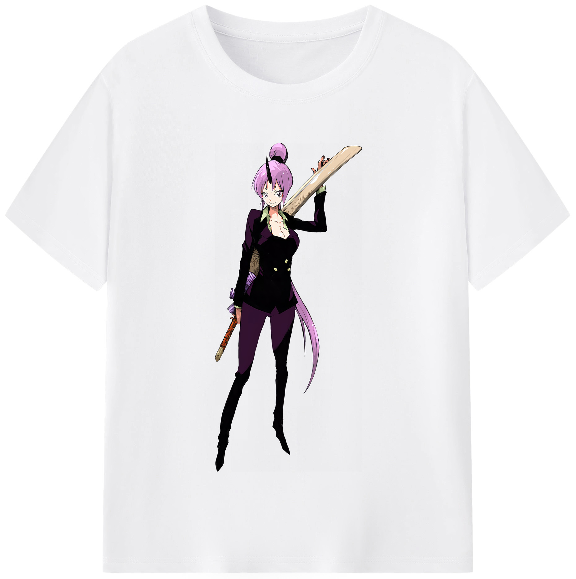 （画像用） 転スラ Regarding Reincarnated to Slime 綿100％半袖Tシャツ（フロントプリント）