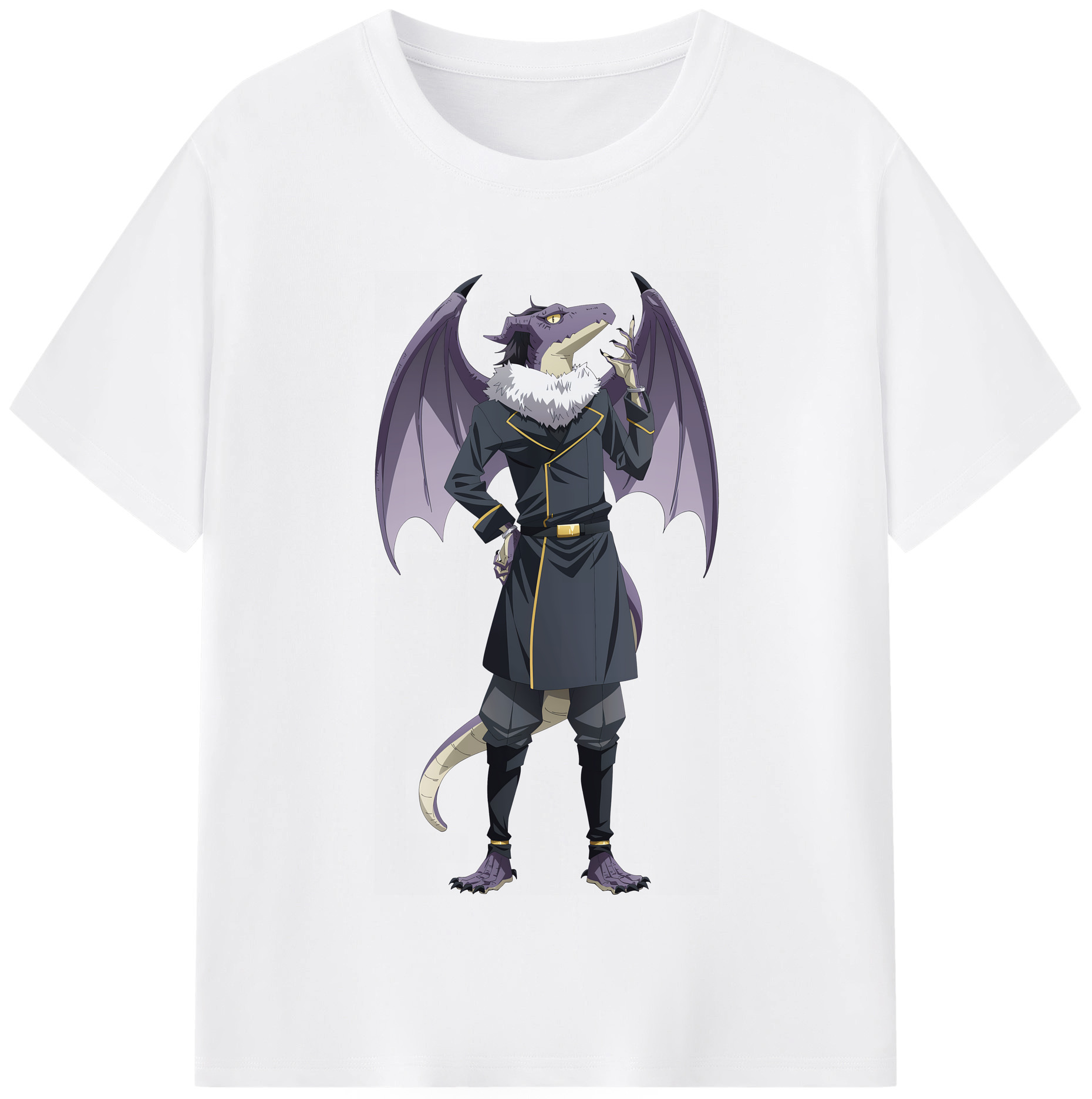 （画像用） 転スラ Regarding Reincarnated to Slime 綿100％半袖Tシャツ（フロントプリント）