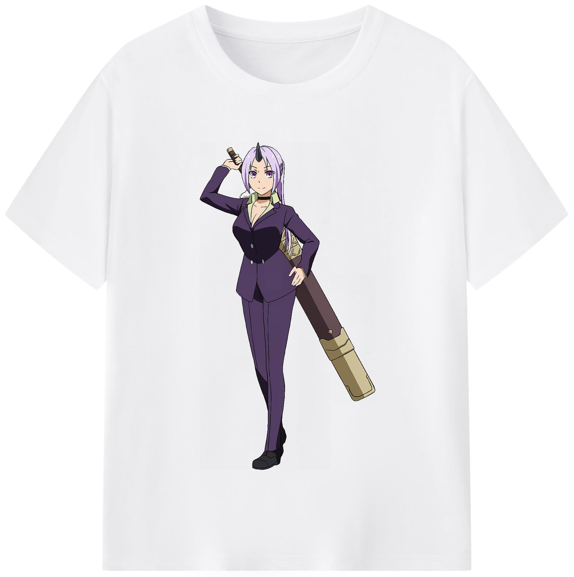 （画像用） 転スラ Regarding Reincarnated to Slime 綿100％半袖Tシャツ（フロントプリント）